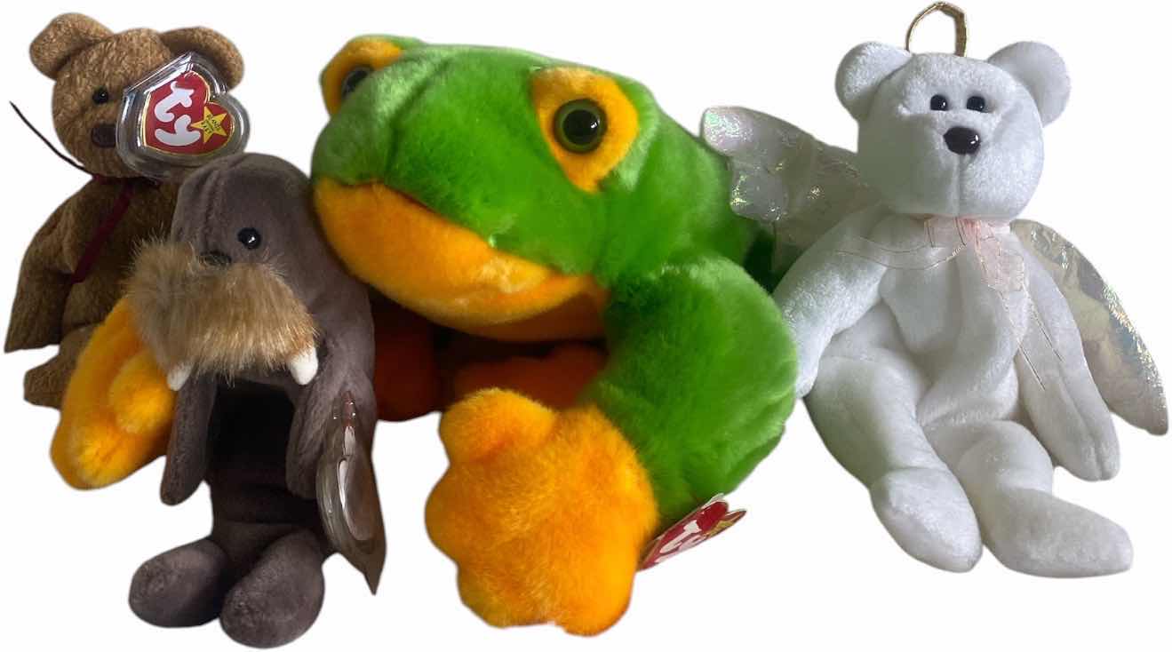 View 1 of 1 BEANIE BUDDY AND 3 BEANIE BABIES