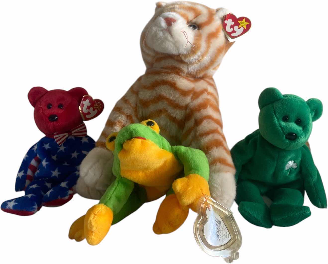 Photo 1 of 1 BEANIE BUDDY AND 3 BEANIE BABIES