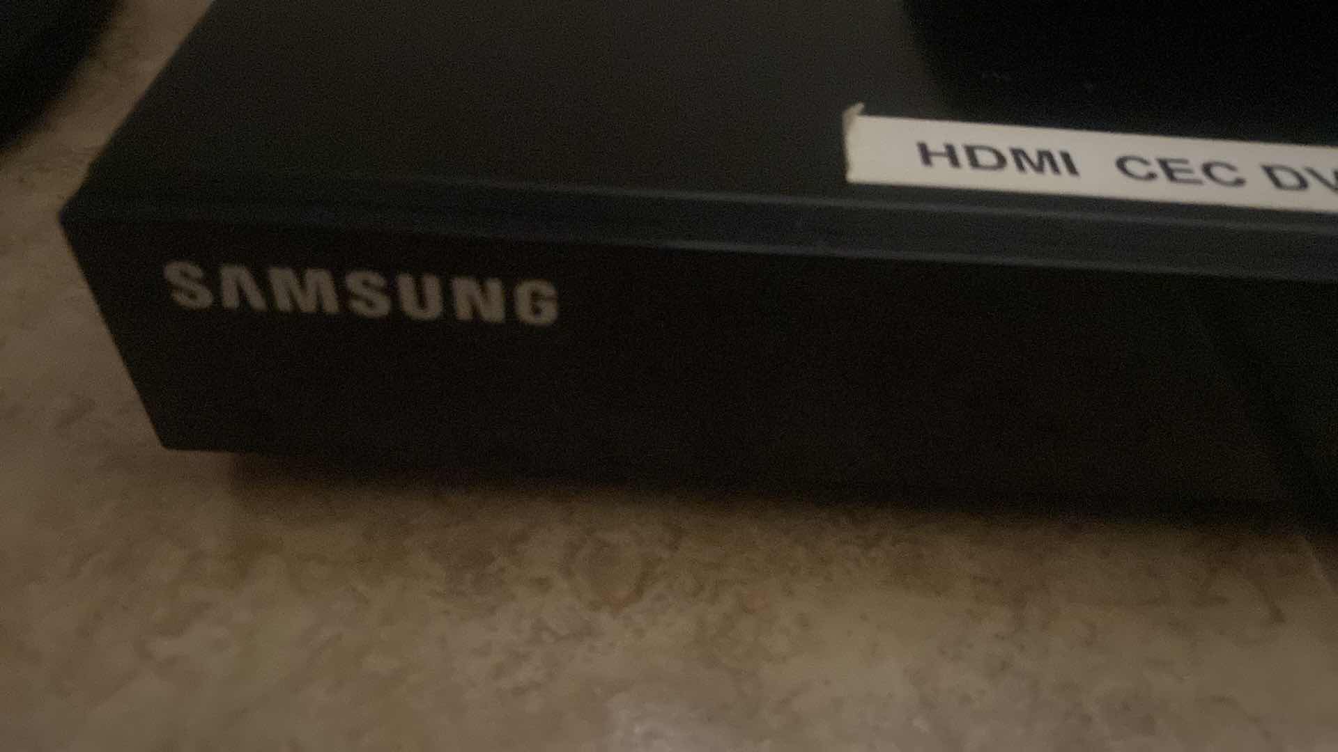 Photo 1 of SAMSUNG 3-D BLU-RAY PLAYER WITH REMOTE