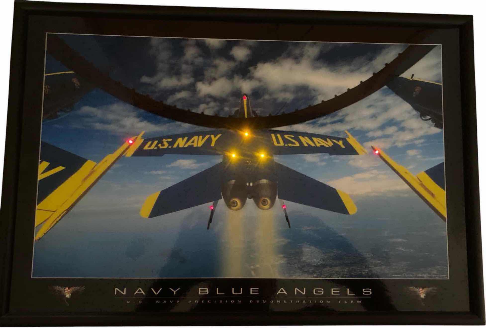 View 1 of FRAMED BLUE ANGELS PHOTOGRAPH THAT LIGHTS ARTWORK 18 1/2” X 12 1/2”