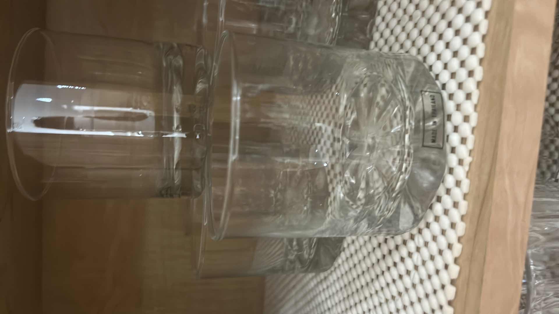 Photo 1 of 10- RIBBED GLASSES AND LOW BALL TUMBLERS