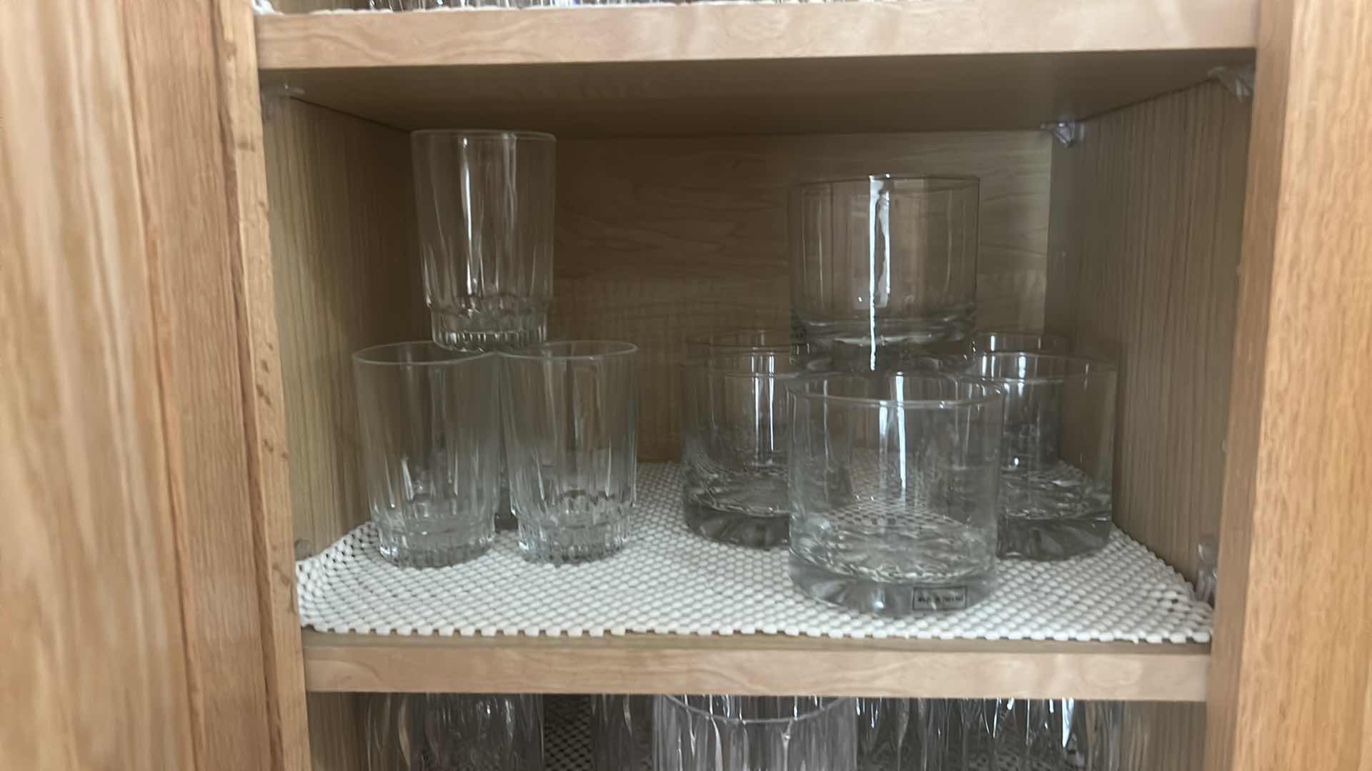 Photo 1 of 10- RIBBED GLASSES AND LOW BALL TUMBLERS
