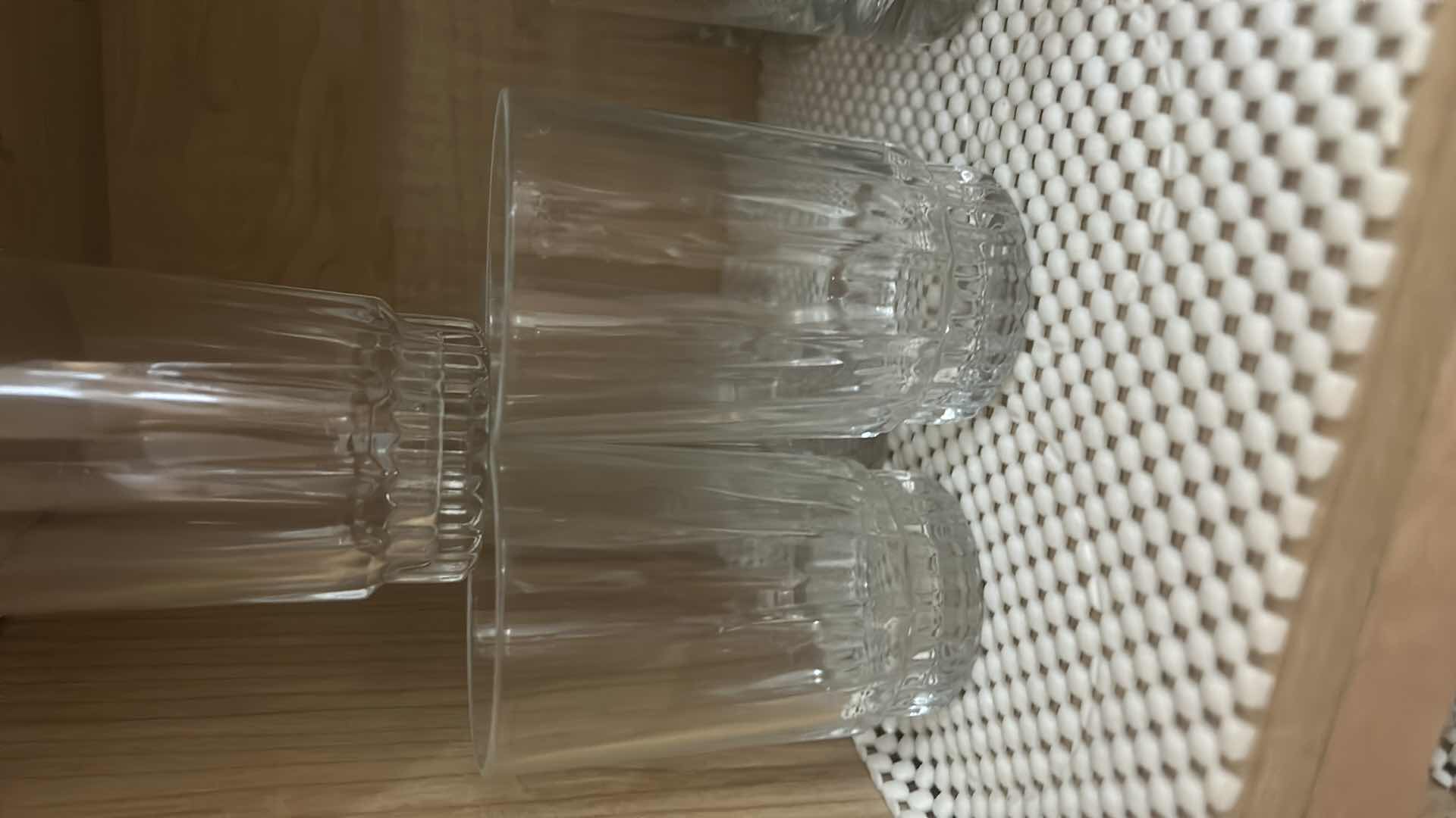 Photo 1 of 10- RIBBED GLASSES AND LOW BALL TUMBLERS