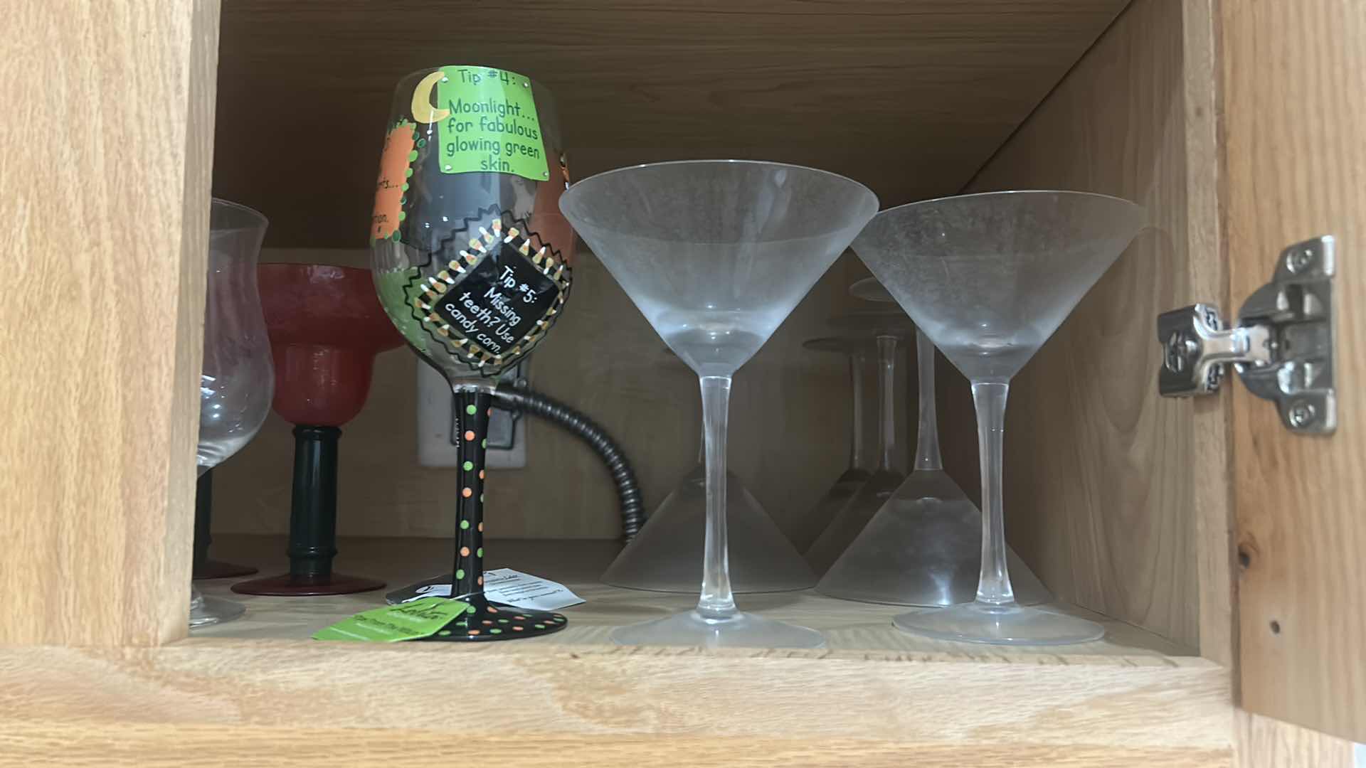 Photo 1 of CONTENTS OF KITCHEN CABINET, STEMWARE, MARGARITA GLASSES