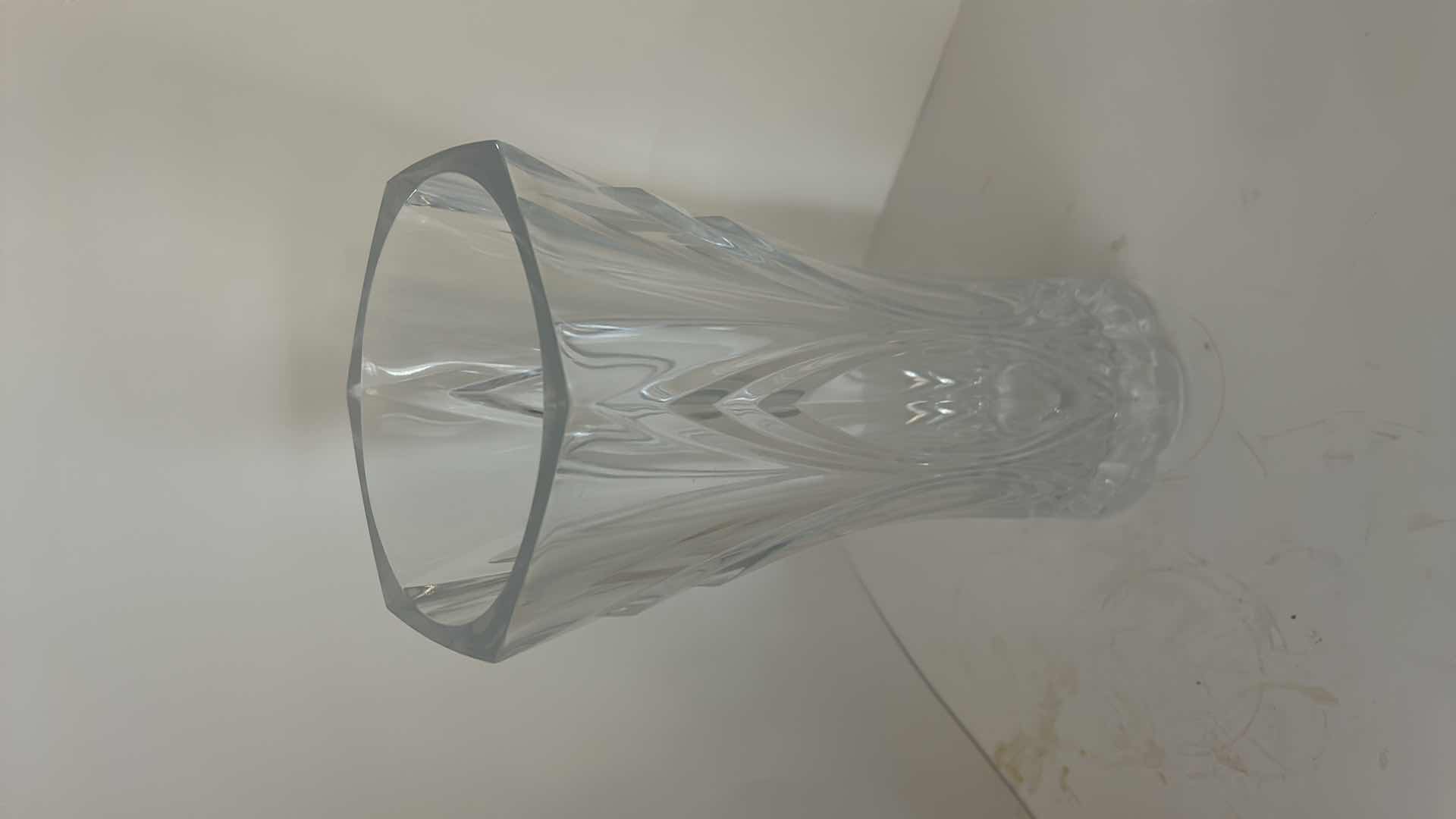 Photo 1 of CRISTAL D’ARQUES-DURAND “CHATELET” 24% LEAD CRYSTAL VASE MADE IN FRANCE, H11.75”