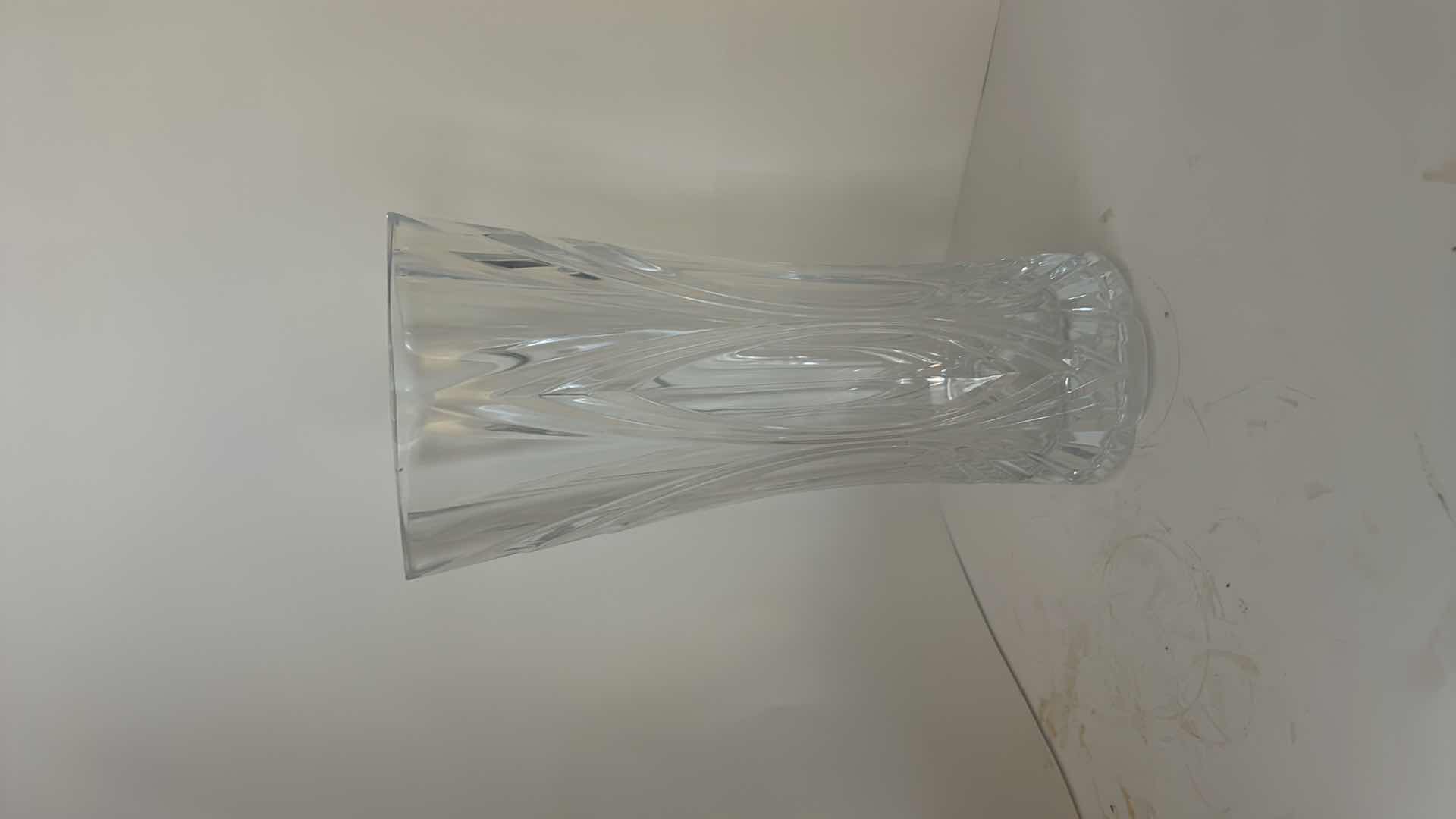Photo 1 of CRISTAL D’ARQUES-DURAND “CHATELET” 24% LEAD CRYSTAL VASE MADE IN FRANCE, H11.75”