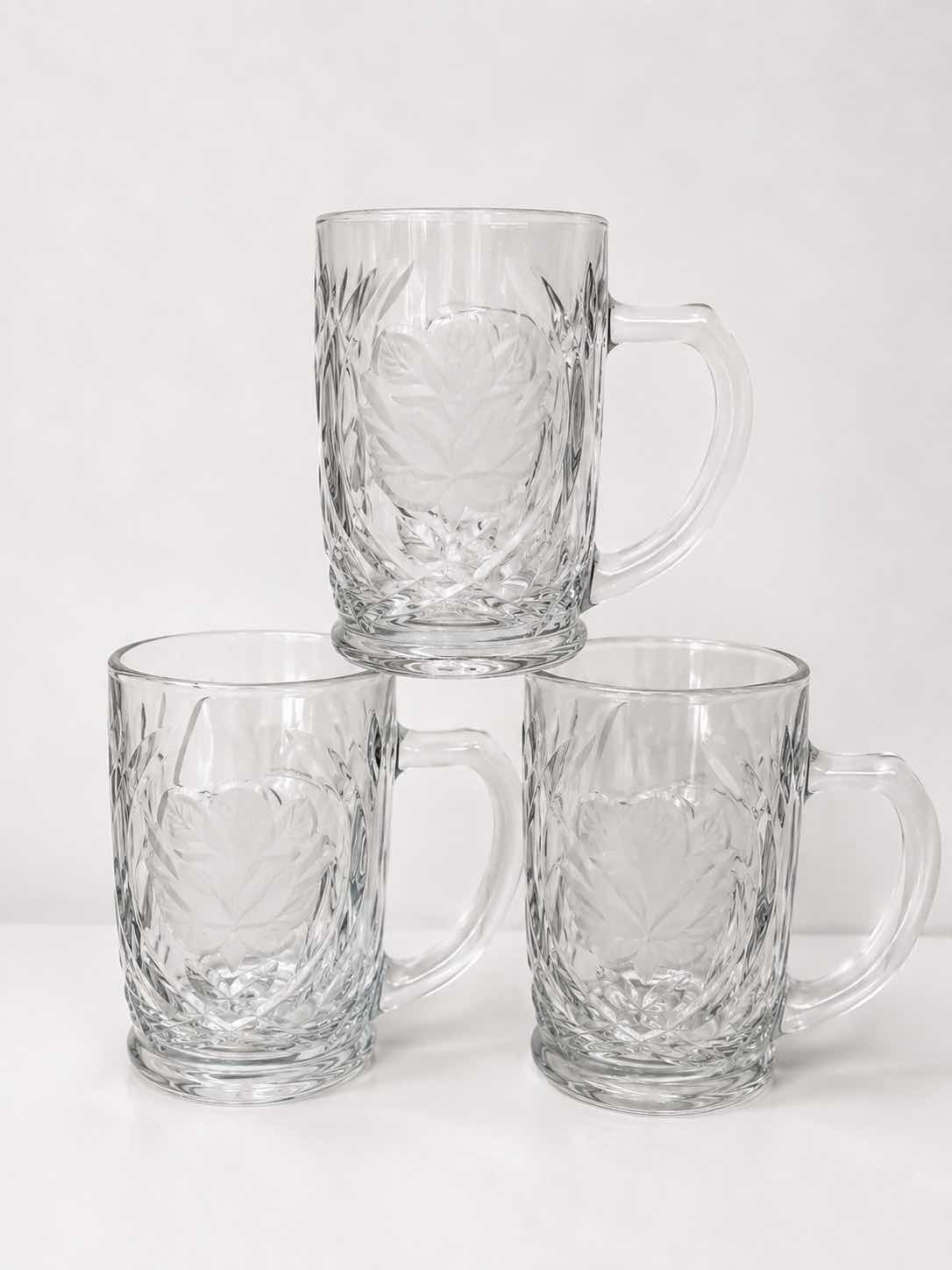 Photo 1 of VINTAGE SET OF THREE MIKASA ROSE PEARLS MUGS