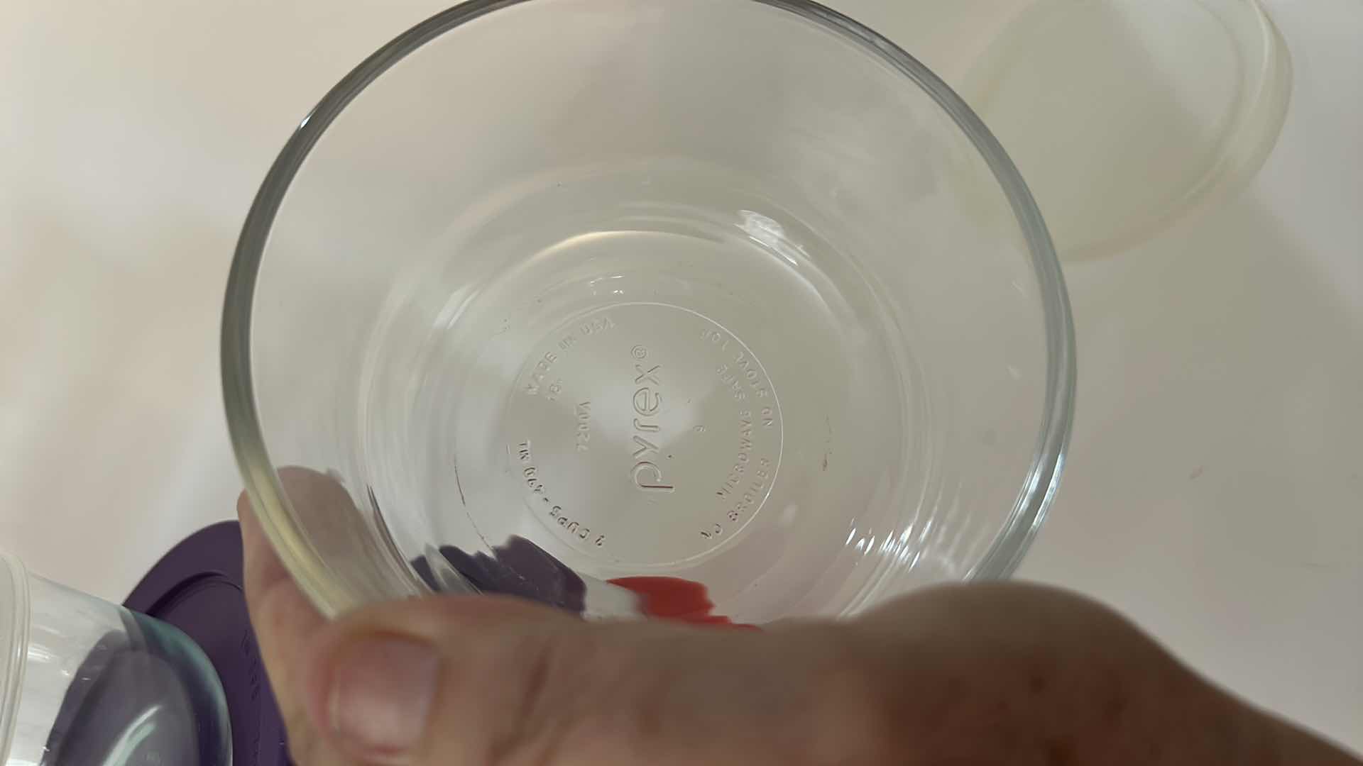 Photo 1 of PYREX - SET OF 5 CLEAR GLASS FOOD STORAGE CONTAINERS