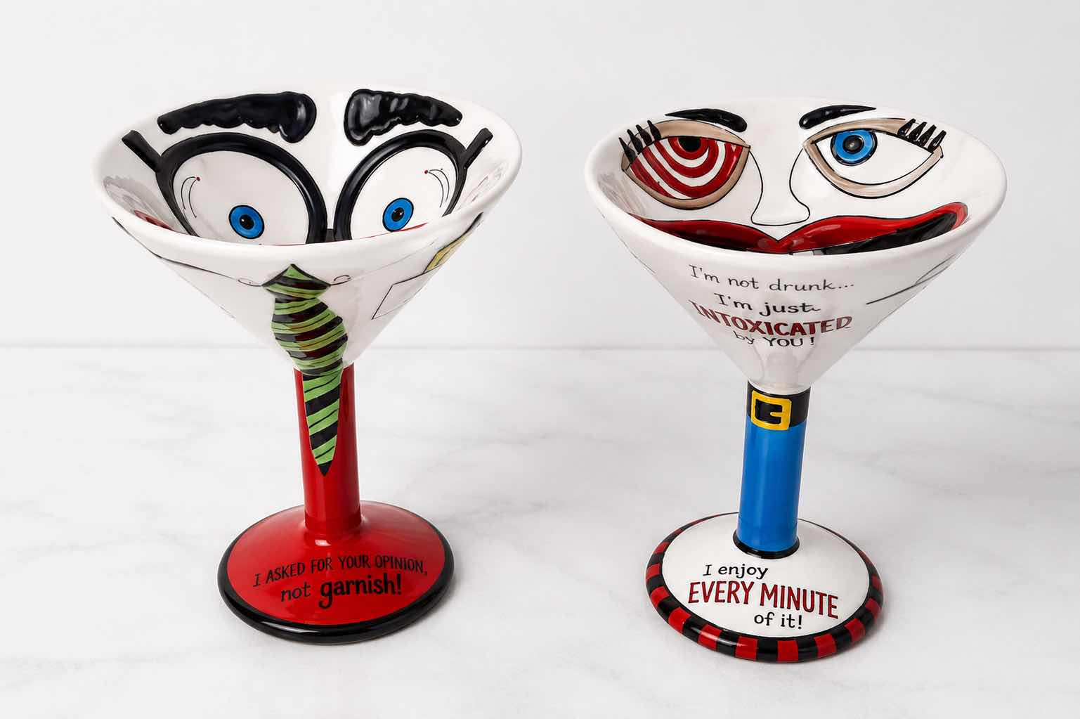Photo 1 of COLLECTIBLE NOVELTY SET FROM THE POPULAR "TIPSY-TINI" LINE PRODUCED BY GRASSLANDS ROAD $45