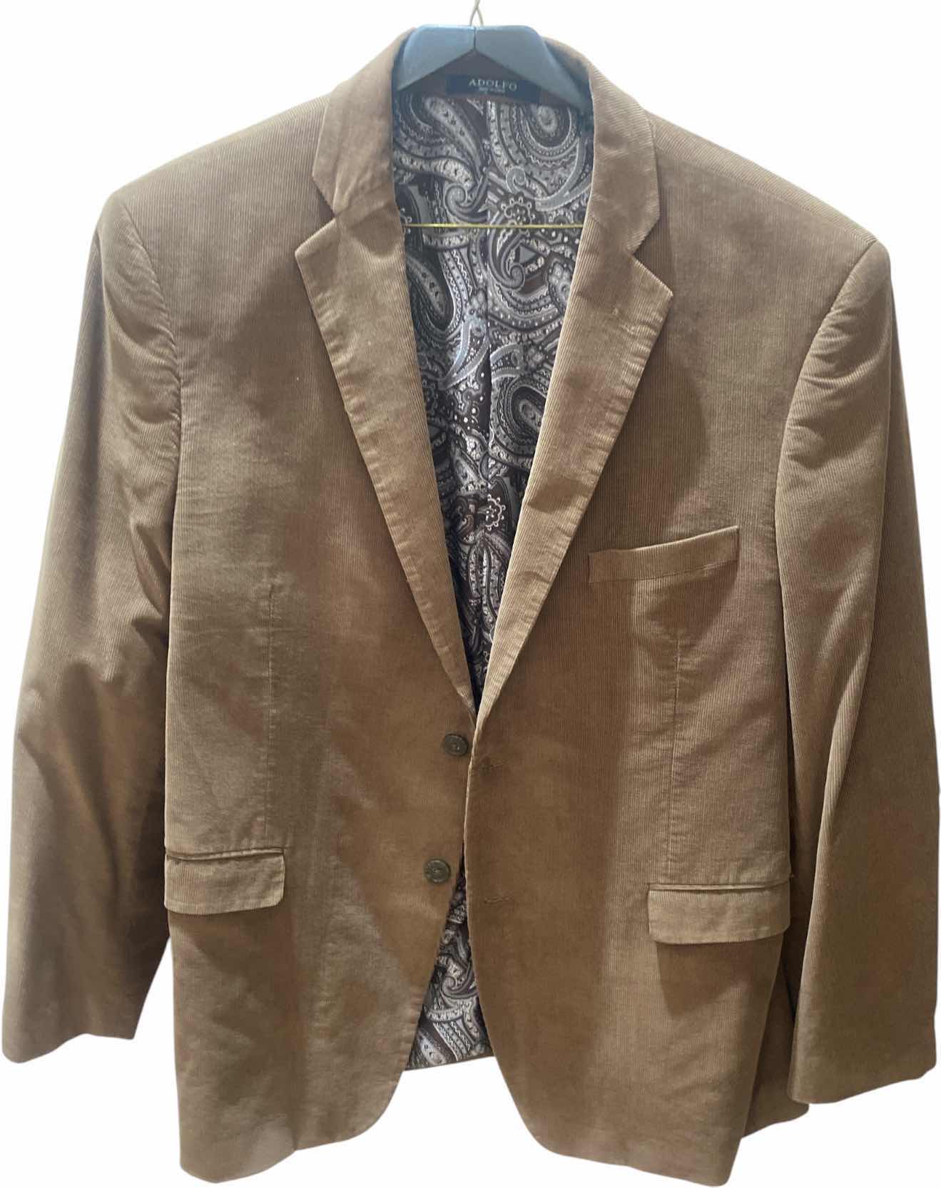 Photo 1 of MEN’S ADOLFO CORDUROY JACKET ESTIMATED SIZE 38 TO 42