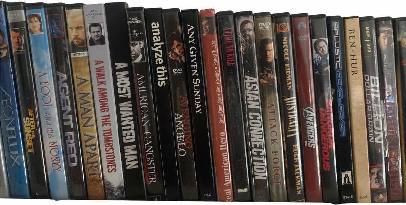 Photo 1 of SHELF OF 150 DVD MOVIES SEE PICTURES