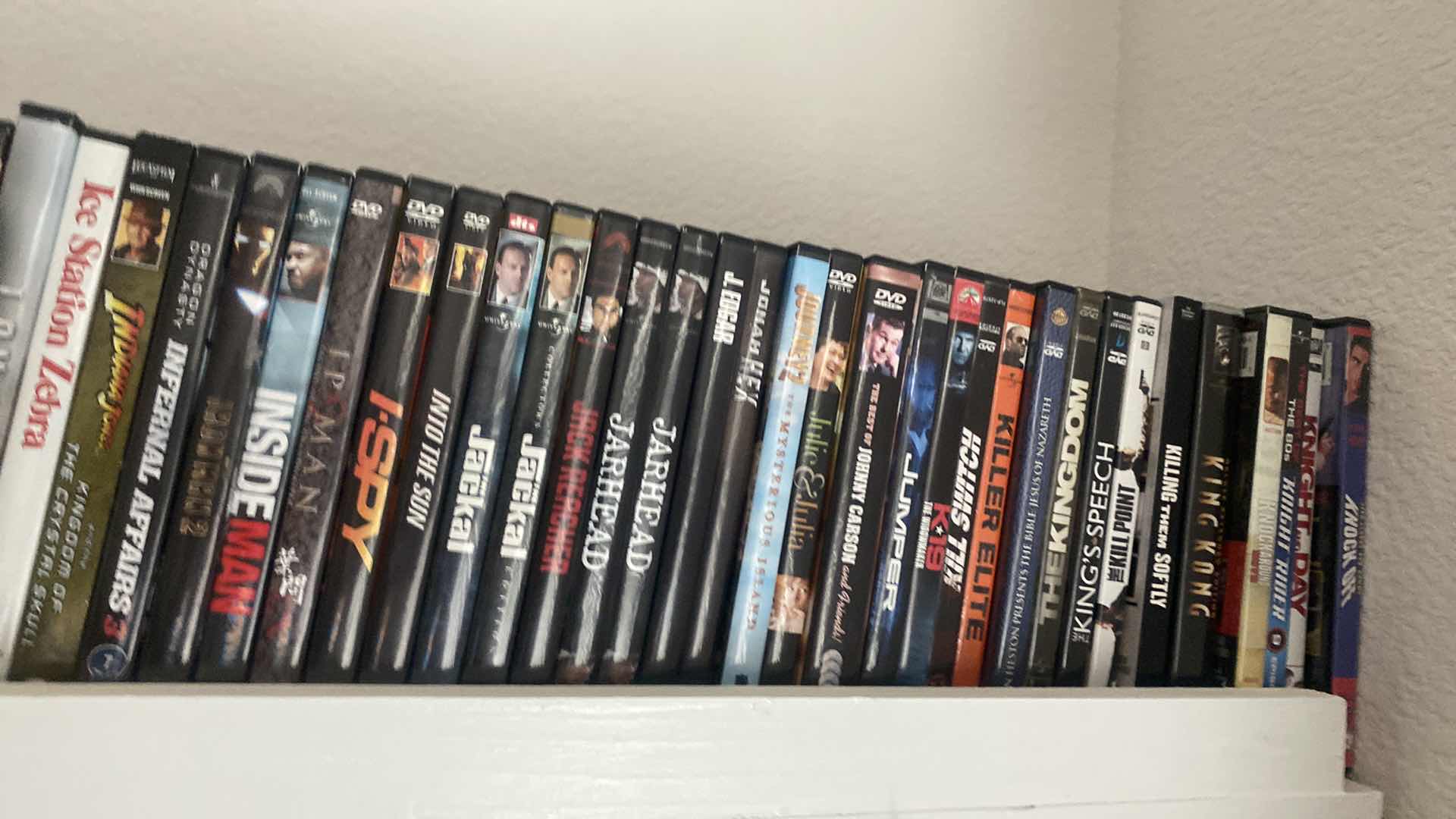 Photo 1 of SHELF OF 150 DVD MOVIES SEE PICTURES