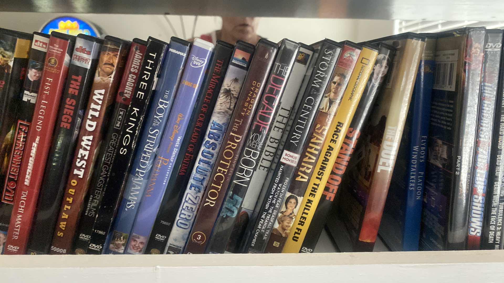 Photo 1 of SHELF OF 135 DVD MOVIES SEE PICTURES