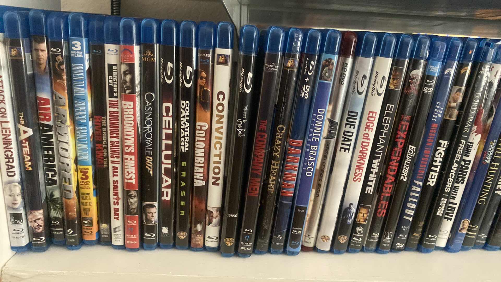 Photo 1 of SHELF OF 85 DVD MOVIES SEE PICTURES