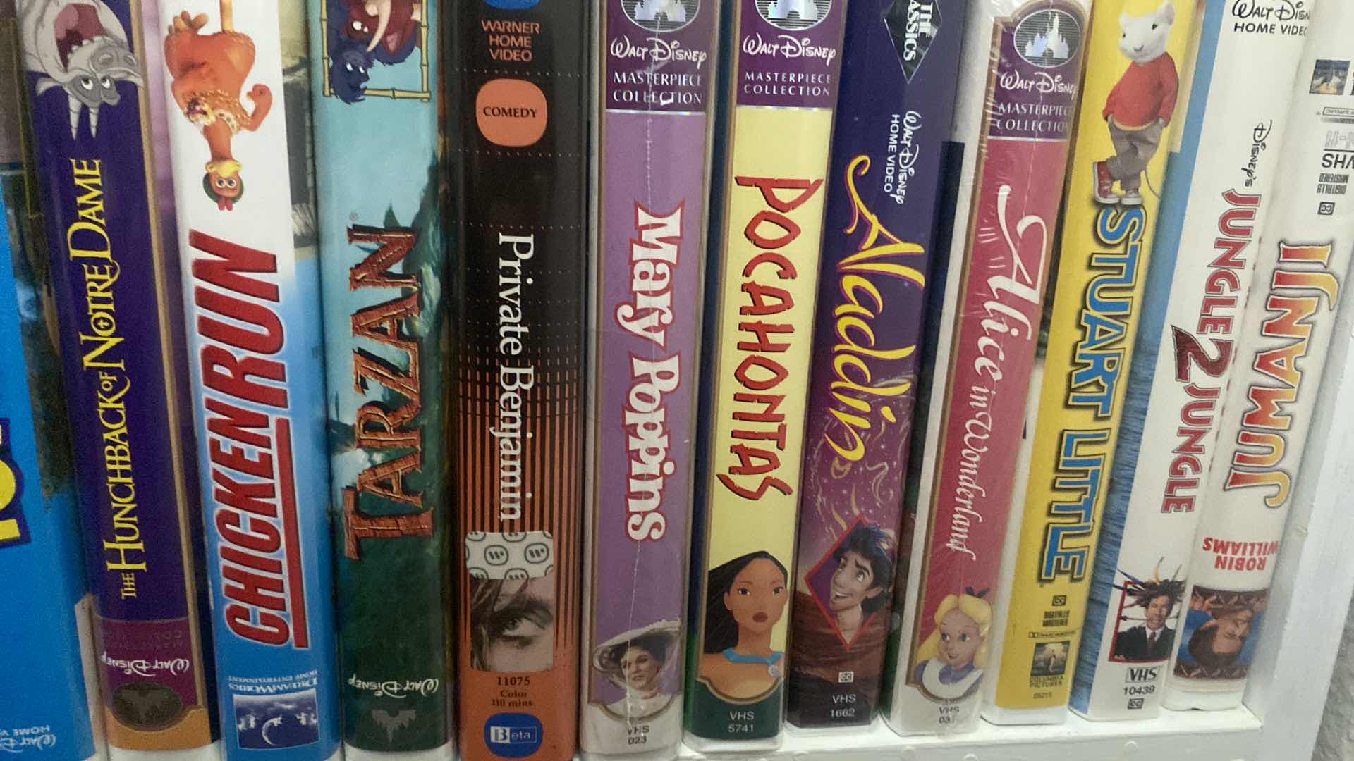 Photo 1 of SHELF OF VHS MOVIES SEE PHOTOS