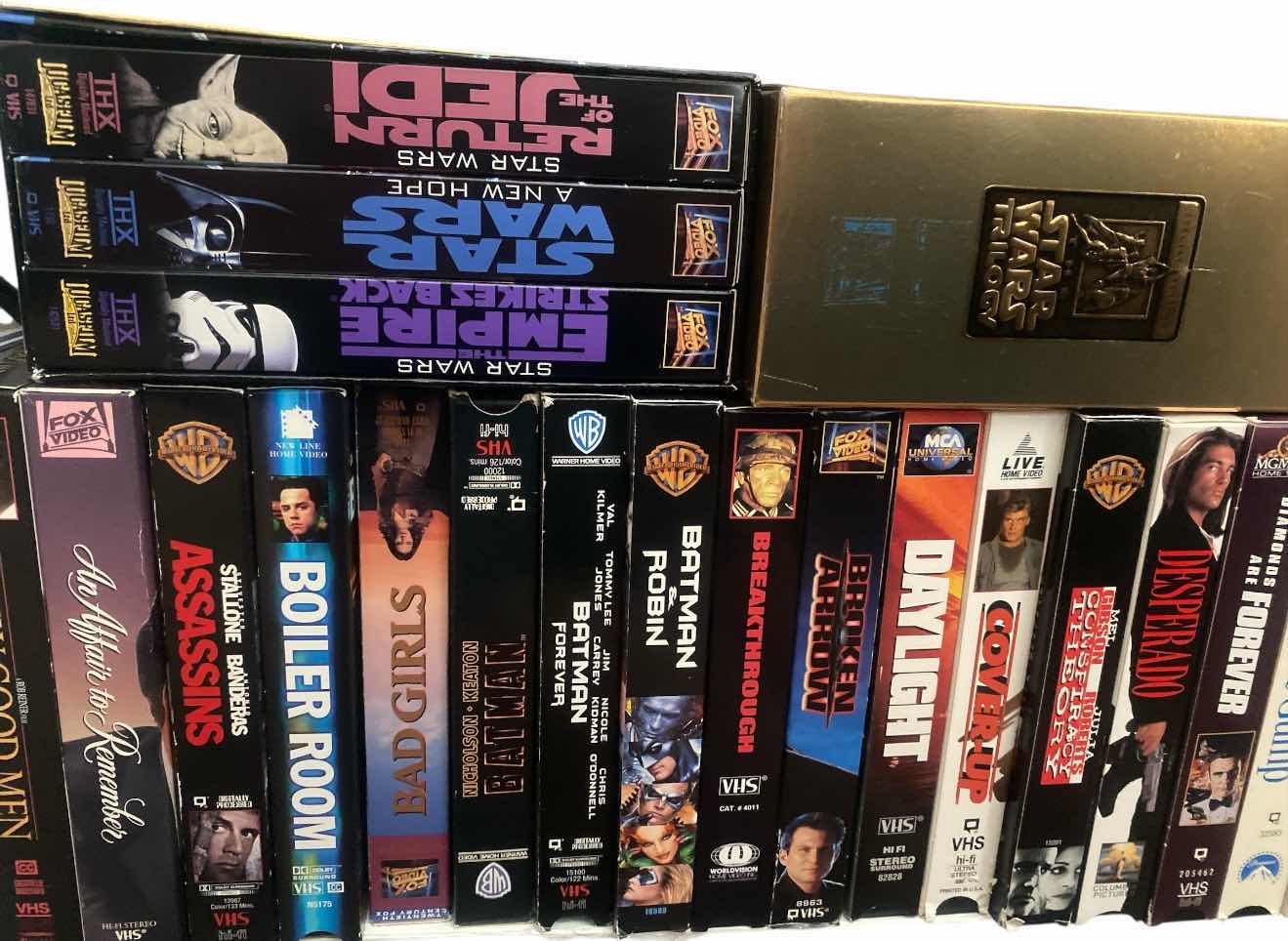 Photo 1 of SHELF OF VHS MOVIES SEE PHOTOS
