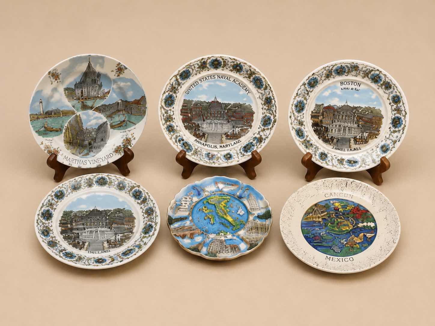 Photo 1 of SIX DECORATIVE PLATES