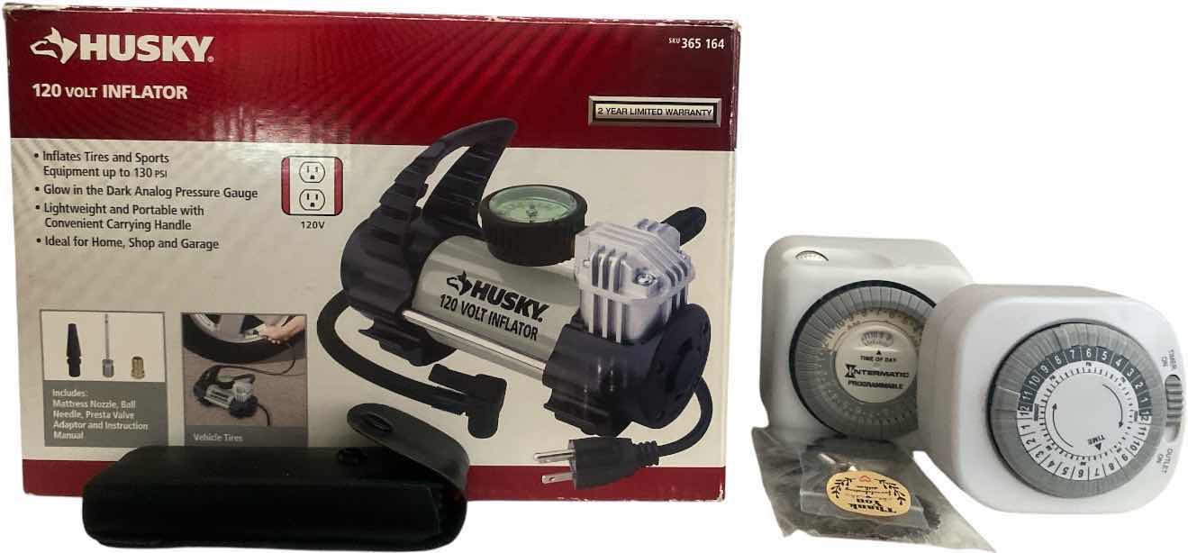 Photo 1 of HUSKY 120 V INFLATOR, TIMERS AND MORE