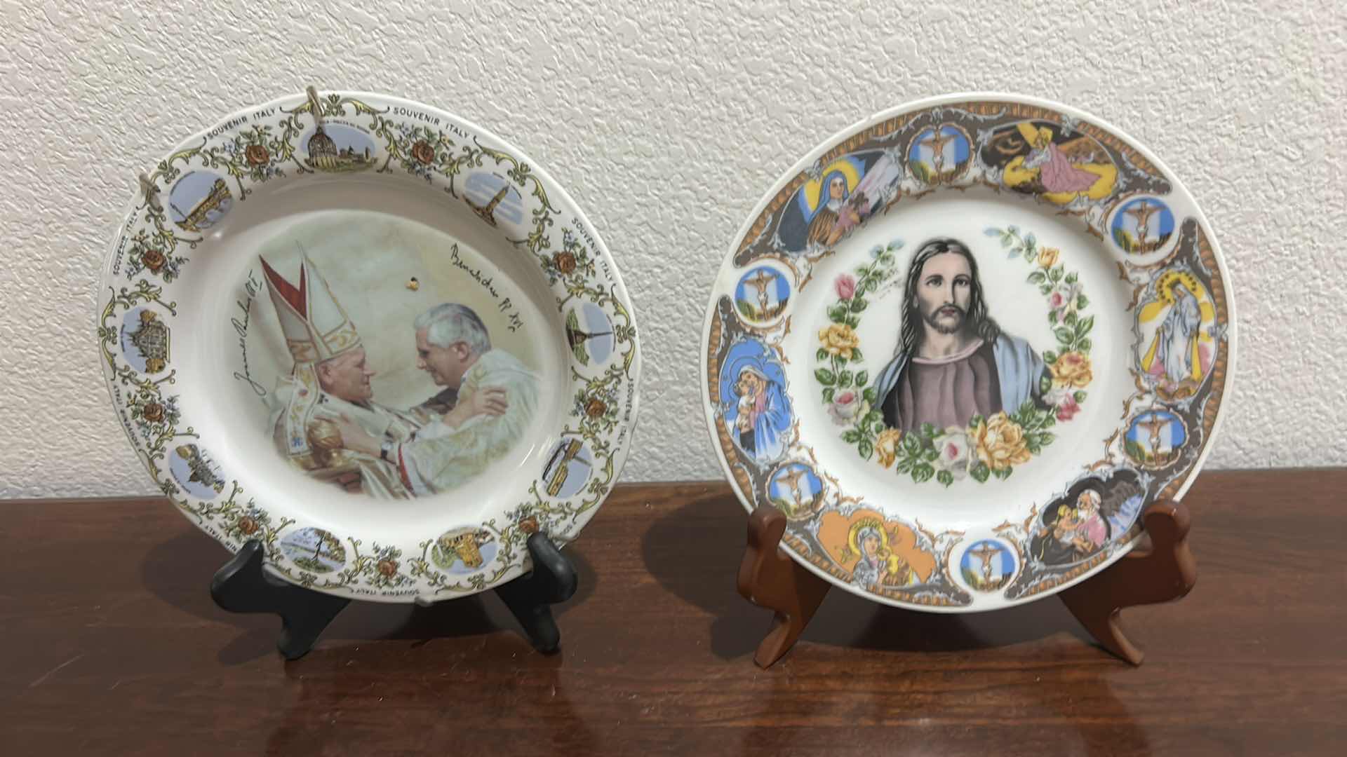 Photo 1 of 2-RELIGIOUS COMMEMORATIVE SOUVENIR COLLECTOR PLATES