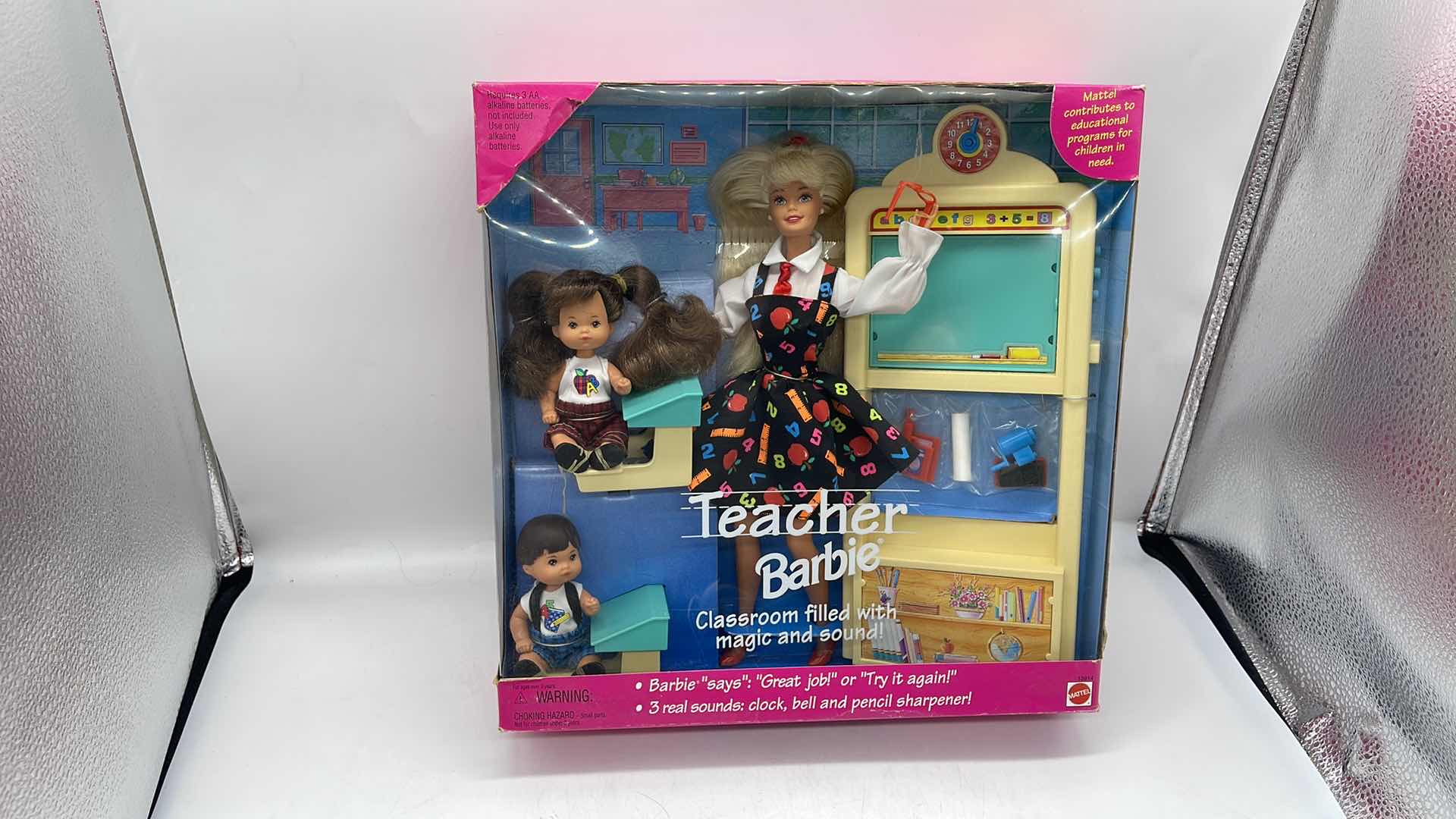 Photo 1 of 1995 TEACHER BARBIE W TWO STUDENTS APPROX VALUE $95