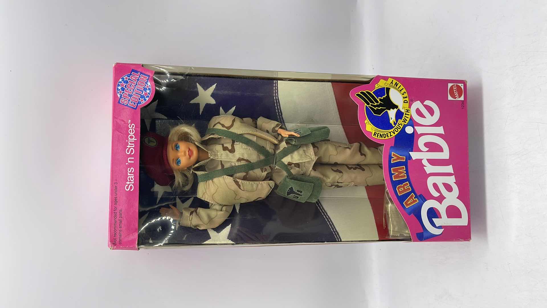 Photo 1 of 1992 STARS N STRIPES ARMY BARBIE DOLL SPECIAL EDITION APPROX VALUE $50