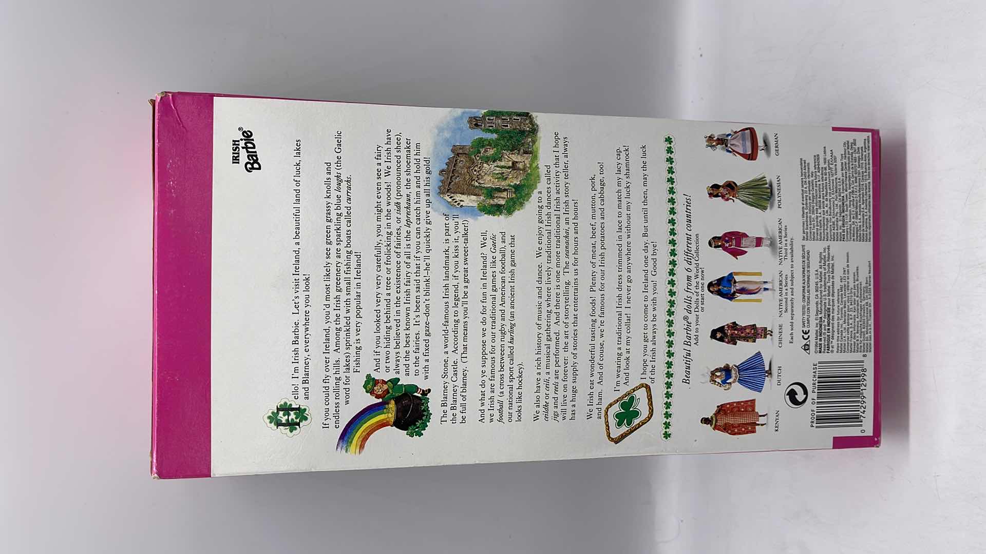 Photo 2 of VINTAGE 1995 IRISH BARBIE 2ND EDITION DOLLS OF THE WORLD APPROX VALUE $75