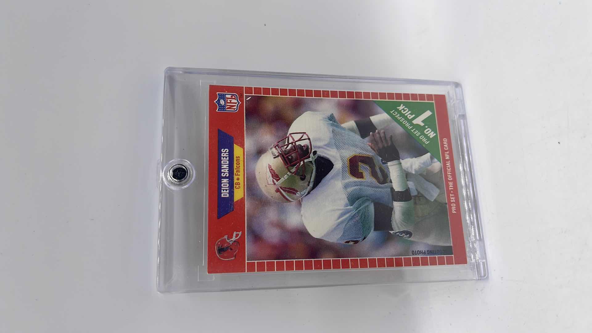 Photo 1 of 1989 DEION SANDERS PRO SET ROOKIE CARD 486 APPROX VALUE $100