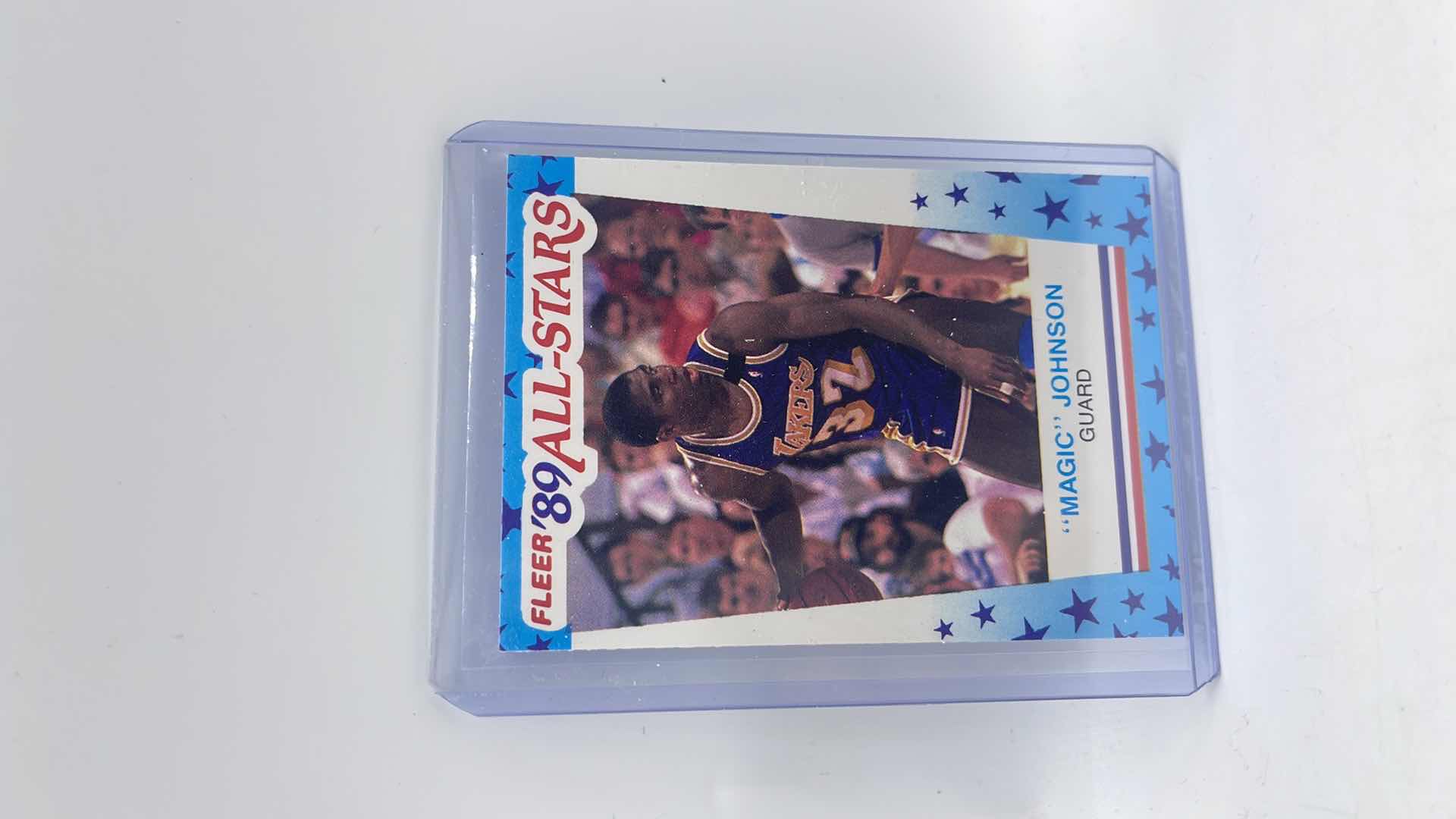 Photo 1 of 1989 MAGIC JOHN FLEER STICKER CARD 5 APPROX VALUE $75