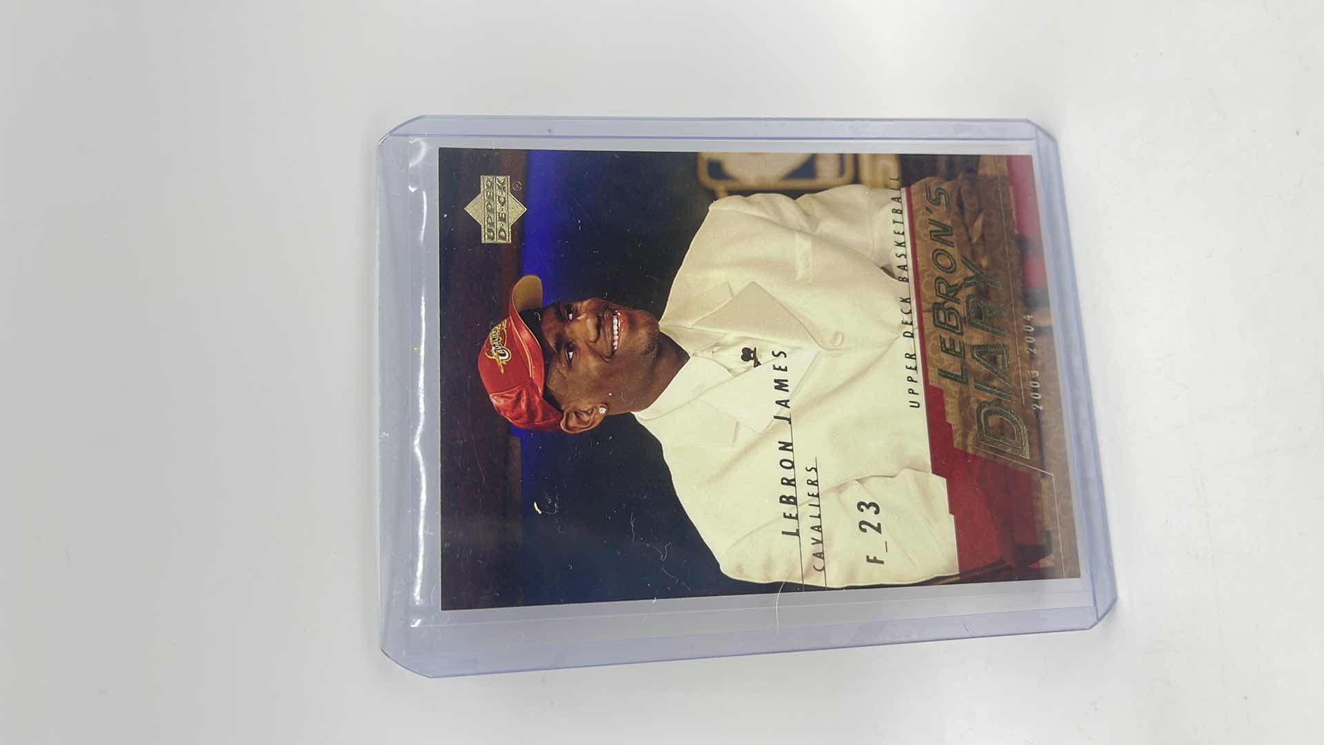 Photo 1 of 2003-04 LEBRON JAMES UPPER DECK ROOKIE CARD LJ5 APPROX VALUE $225