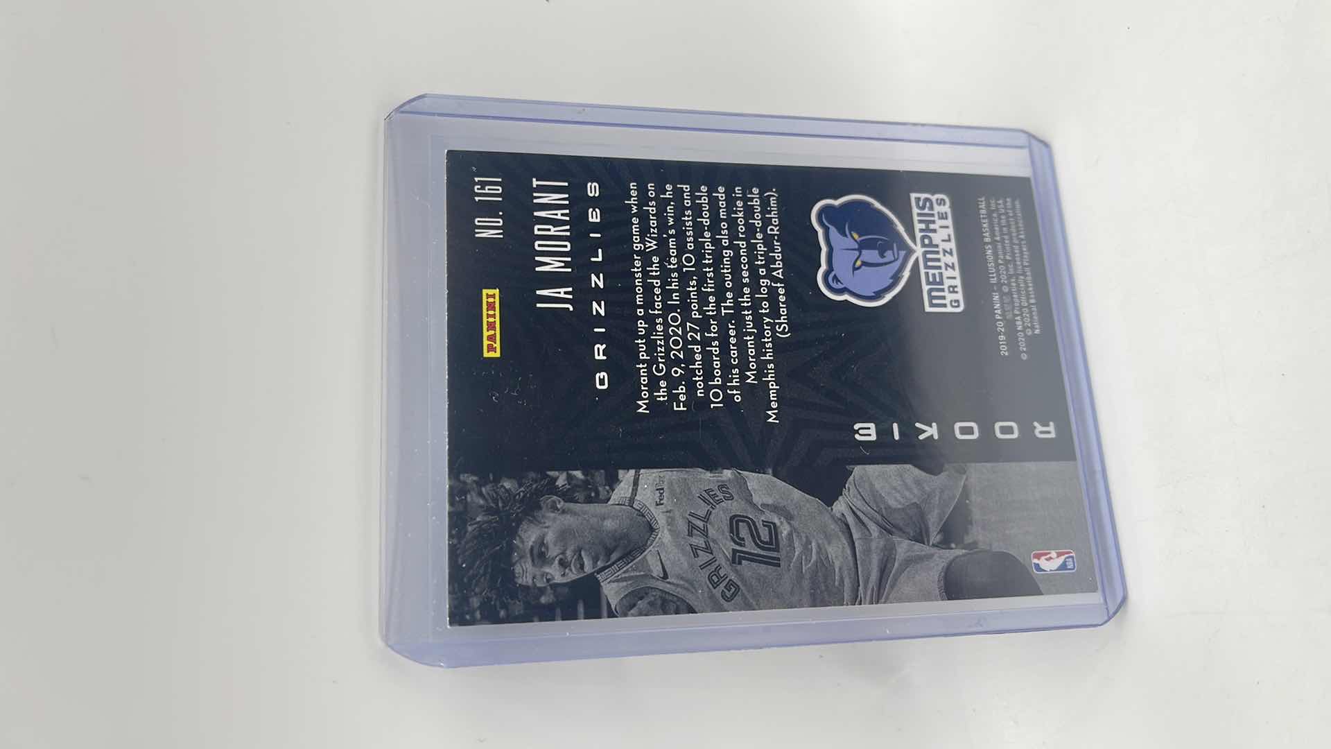 Photo 2 of 2019-20 JA MORANT PANINI ROOKIE CARD 161 APPROX VALUE $70