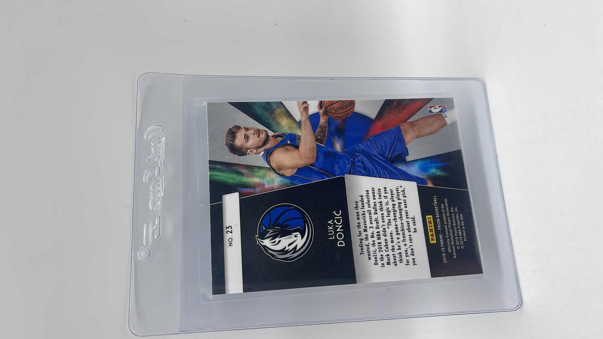 Photo 2 of 2018-19 LUKA DONCIC PANINI PRIZM ROOKIE CARD 23 APPROX VALUE $150