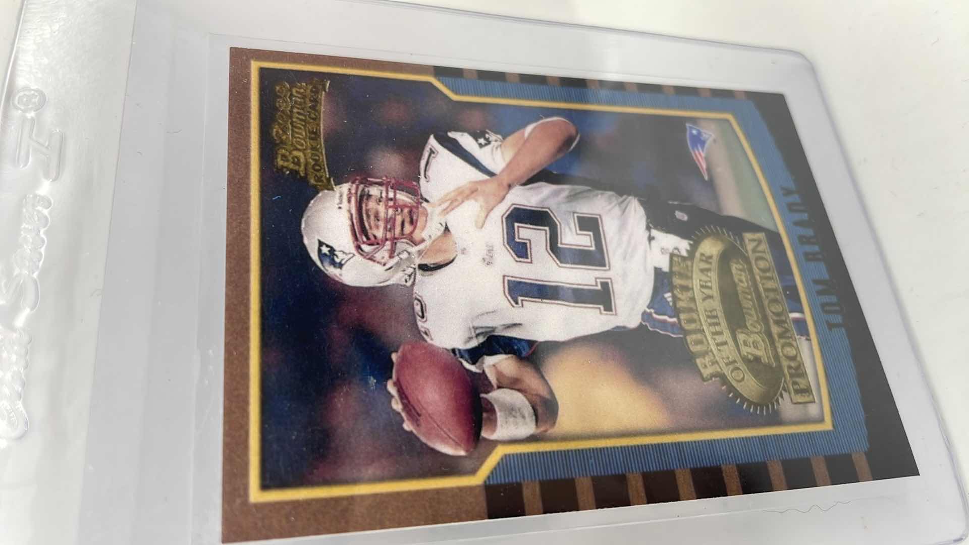 Photo 1 of 2000 TOM BRADY BOWMAN ROOKIE PROMOTION CARD 