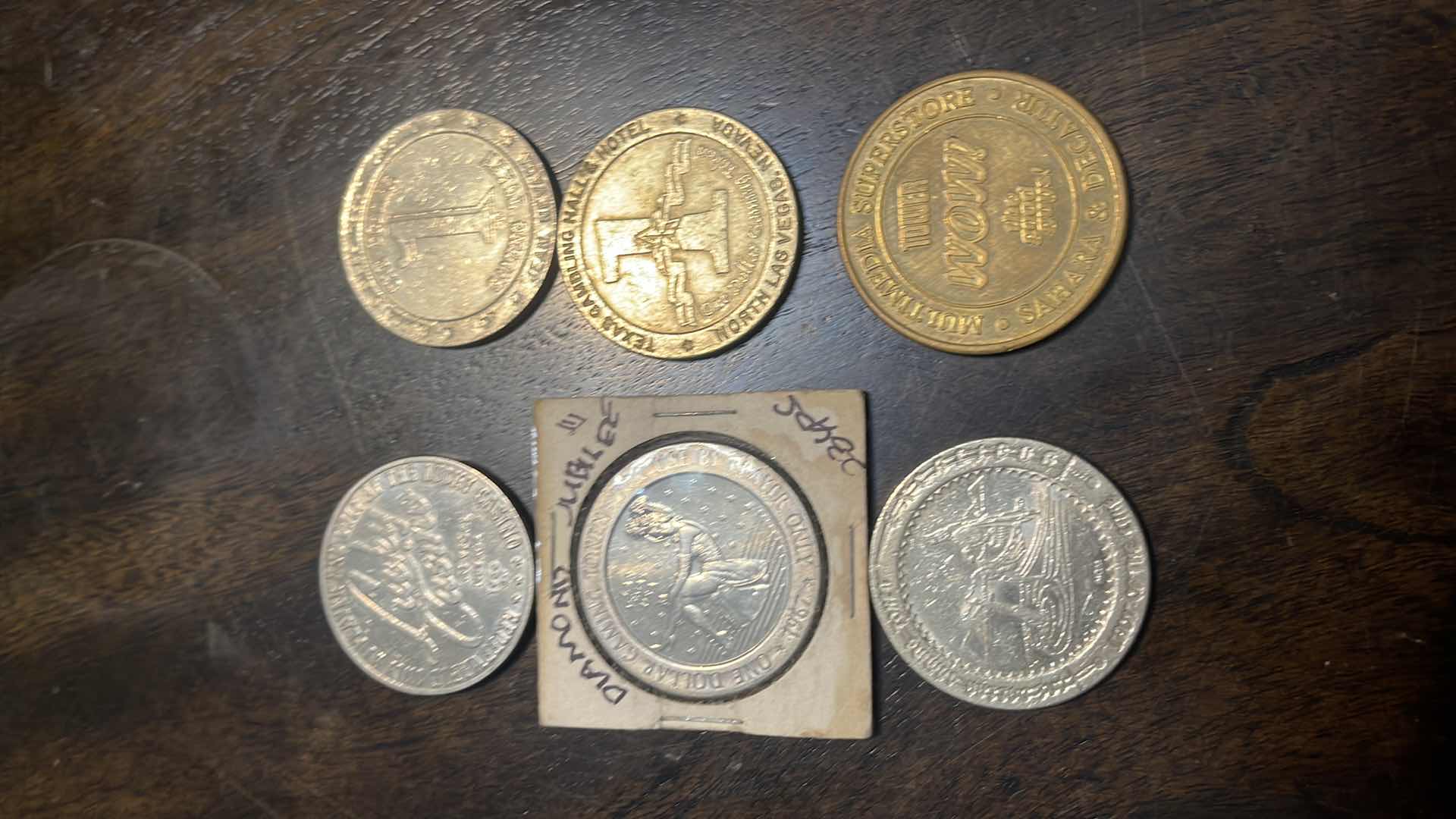 Photo 1 of 6 VINTAGE CASINO COINS