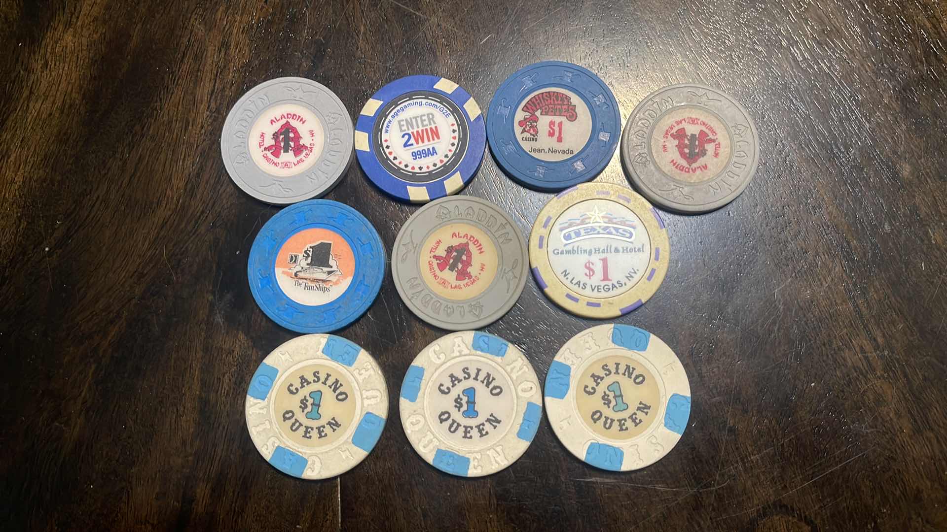 Photo 1 of (10) VINTAGE COLLECTOR’S CHIPS
