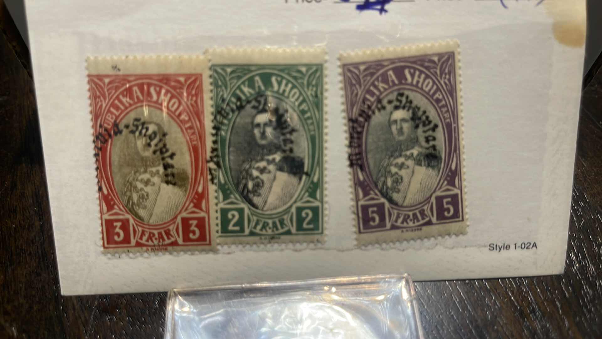 Photo 2 of (3) ALBANIA #235-237 PARTIAL STAMP SET