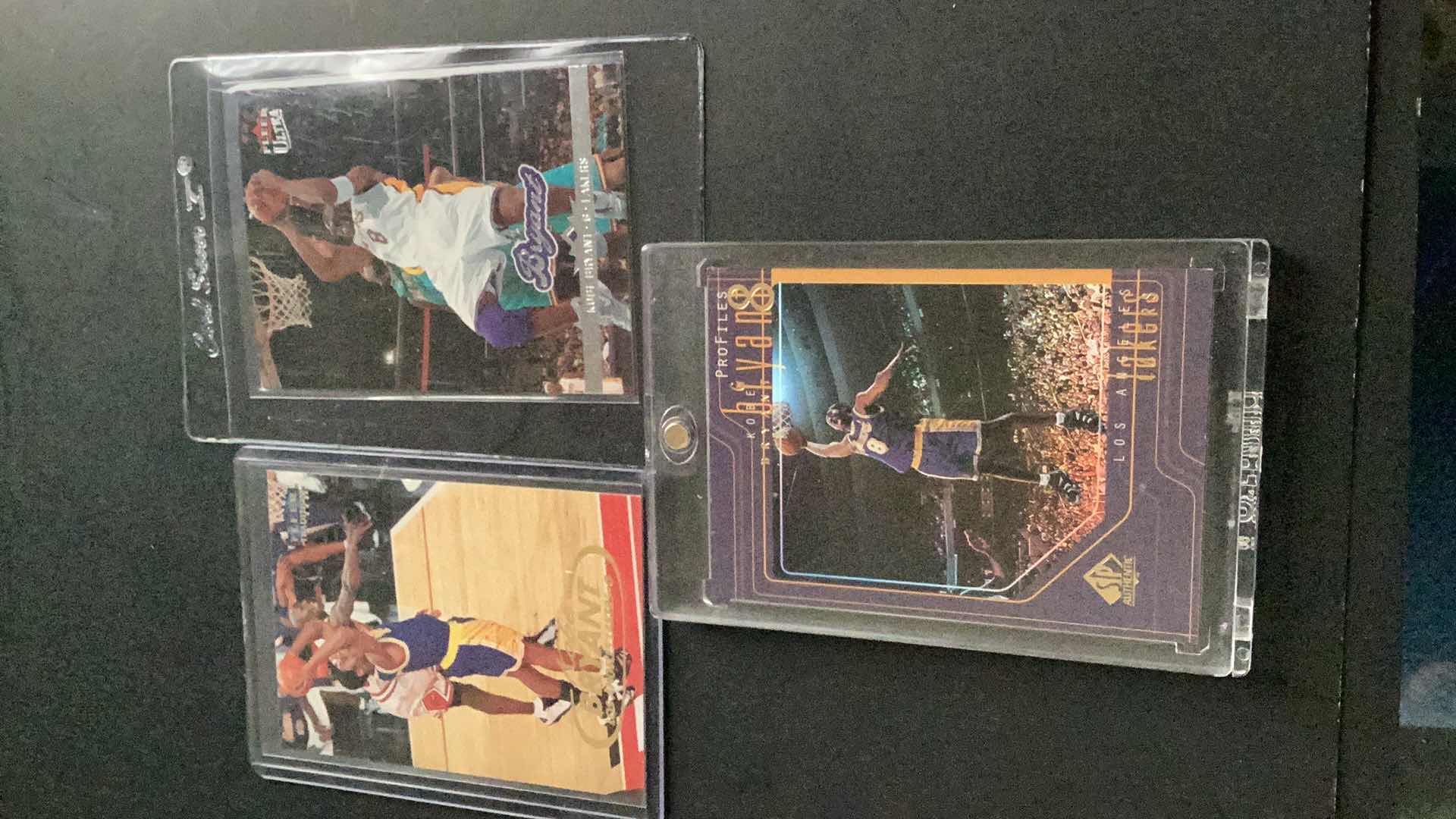 Photo 1 of 1997 SP AUTHENTIC PROFILES KOBE BRYANT AND 2 OTHER CARDS