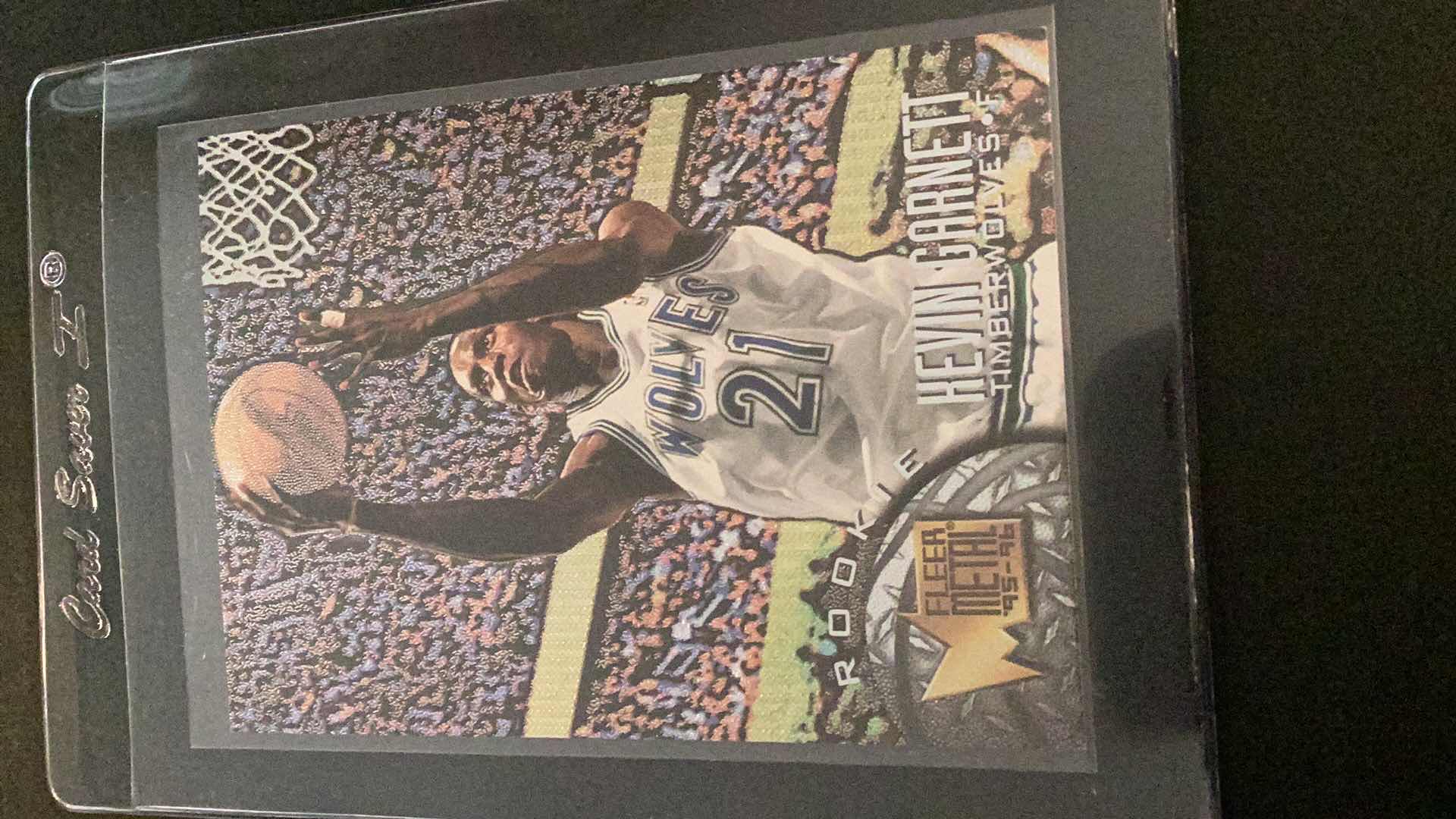 Photo 1 of 1995 FLEER METAL KEVIN GARNETT ROOKIE CARD #167