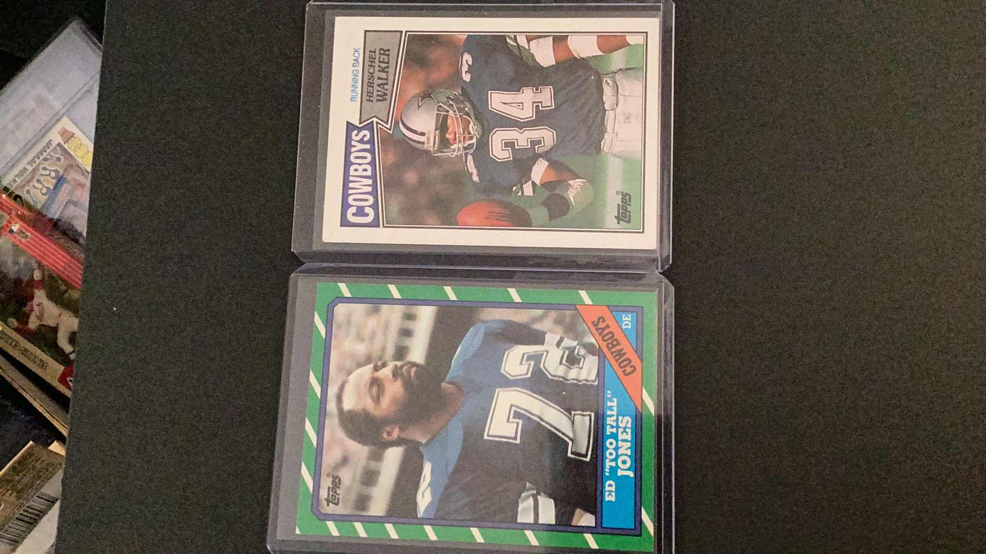 Photo 1 of 1986 &1987 DALLAS COWBOYS CARDS: ED “TOO TALL” JONES, HERSCHEL WALKER