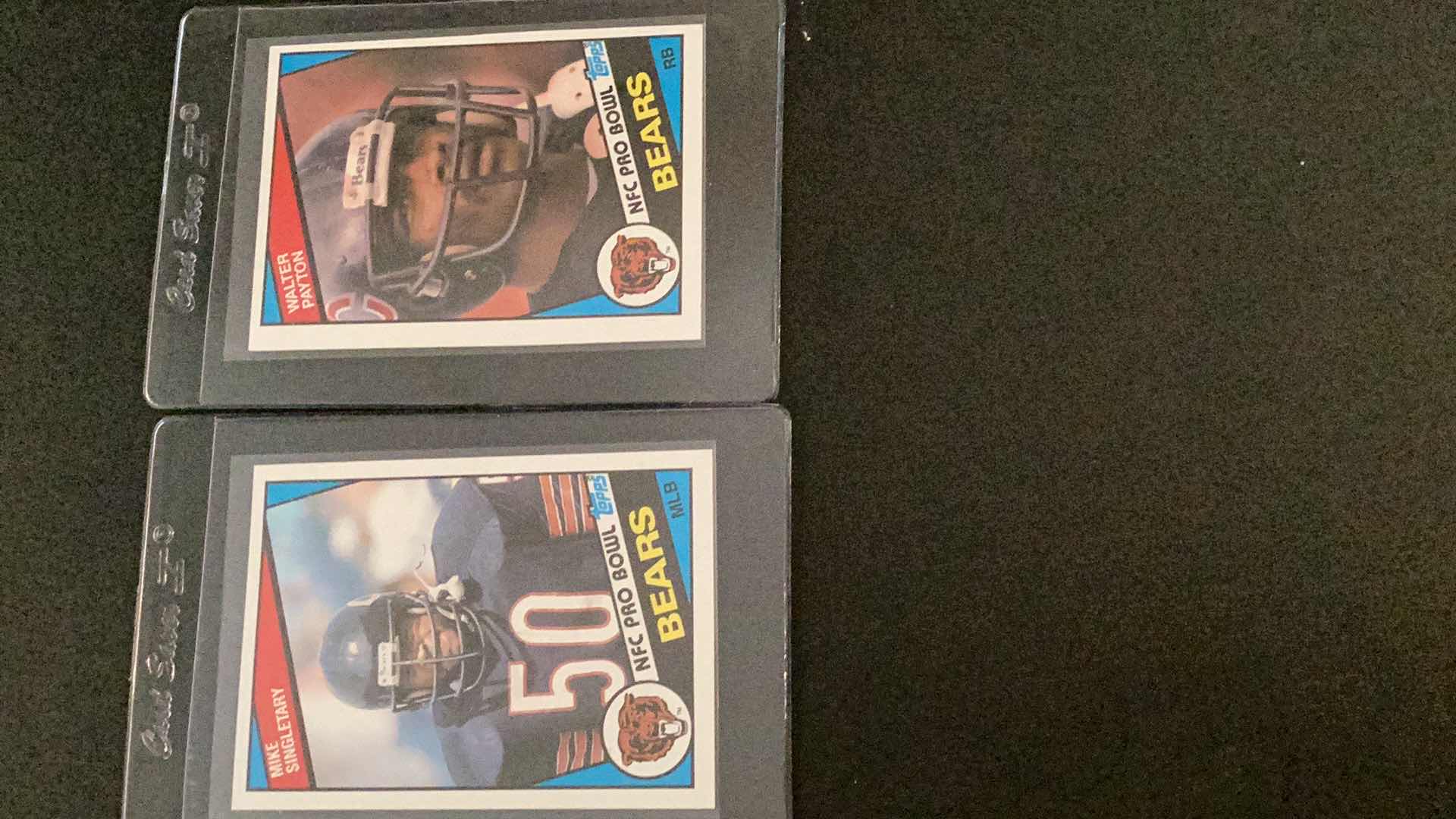 Photo 1 of 1984 TOPPS PRO BOWL CARDS: WALTER PAYTON, MIKE SINGLETARY