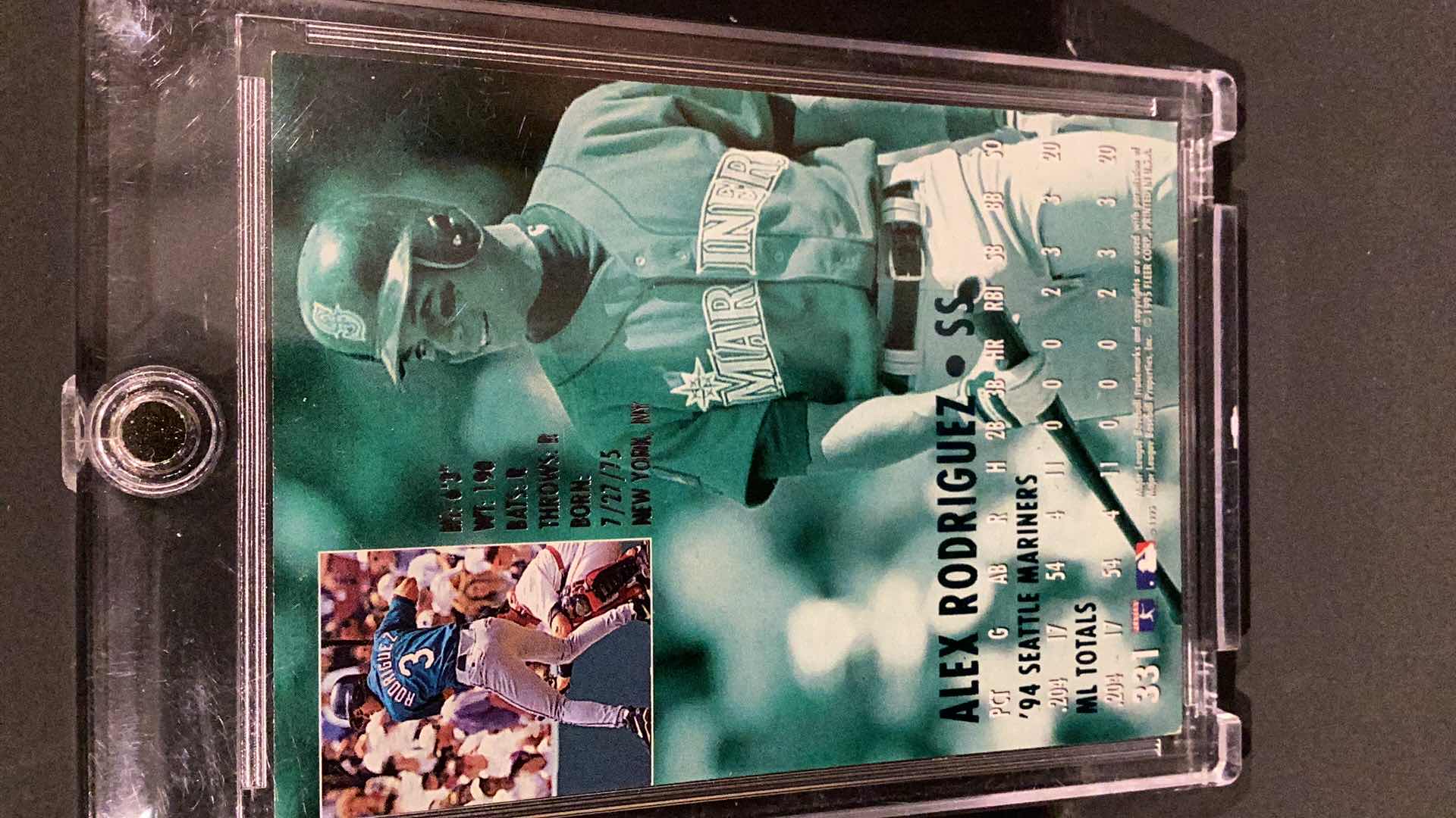 Photo 2 of 1995 FLEER ULTRA ALEX RODRIGUEZ ROOKIE CARD # 331