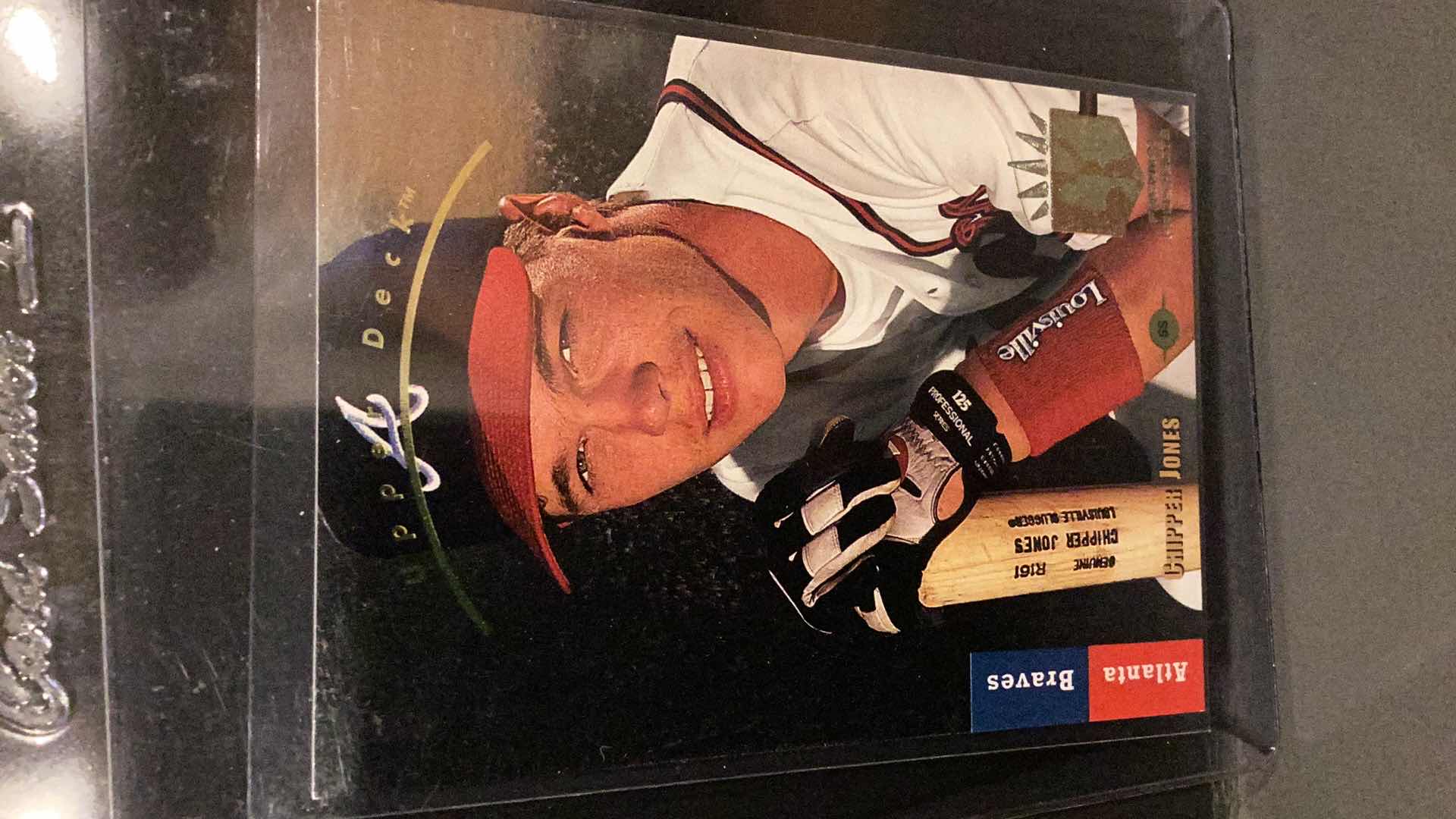 Photo 1 of 1993 UPPER DECK SP CHIPPER JONES ROOKIE CARD #283