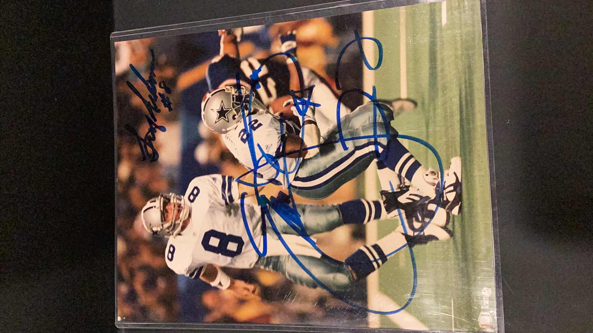 Photo 1 of DOUBLE AUTOGRAPHED TROY AIKMAN AND EMMIT SMITH 8 X 10