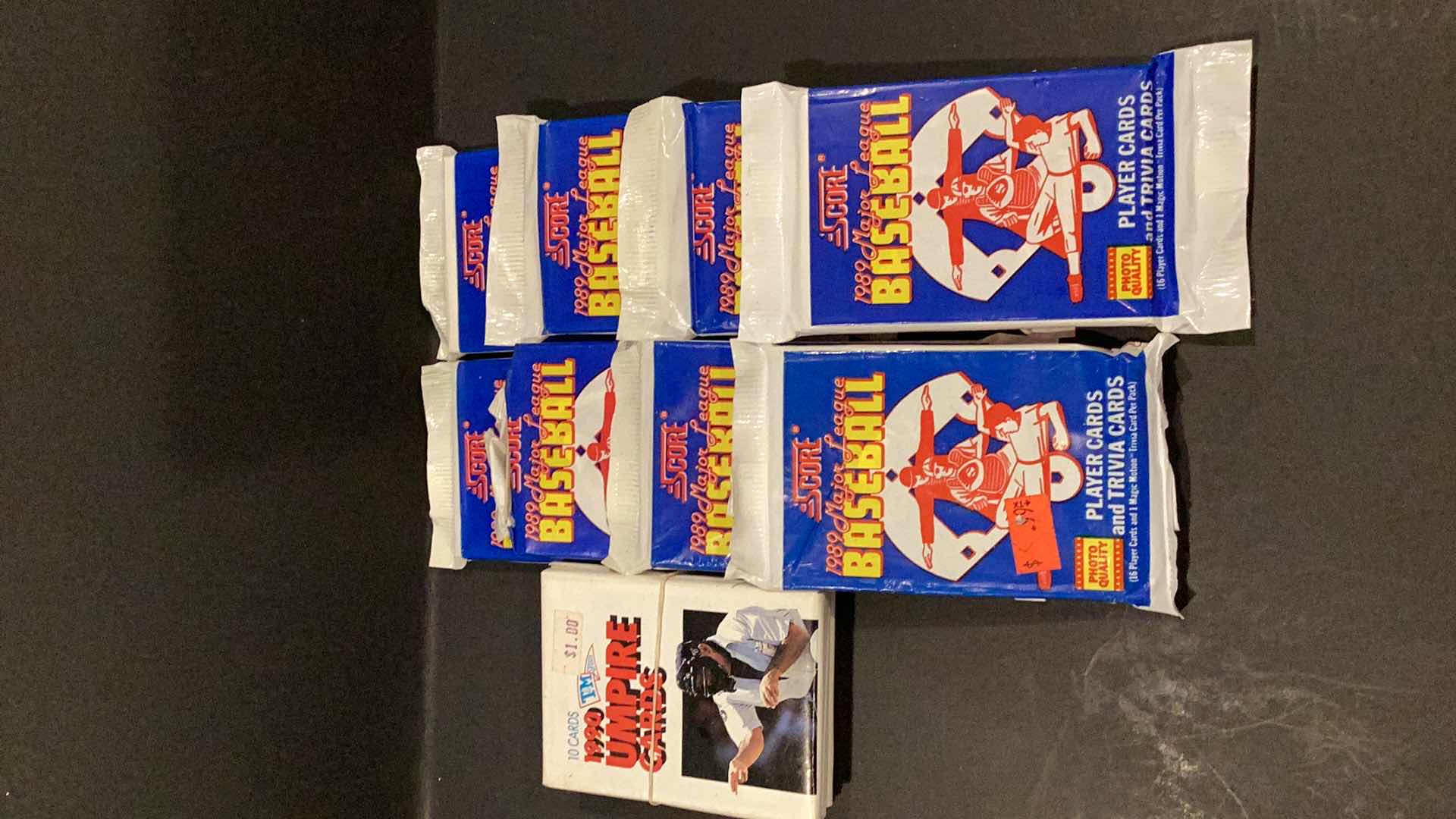Photo 1 of 1989 UMPIRE CARDS AND 1990 SCORE WAXPACKS