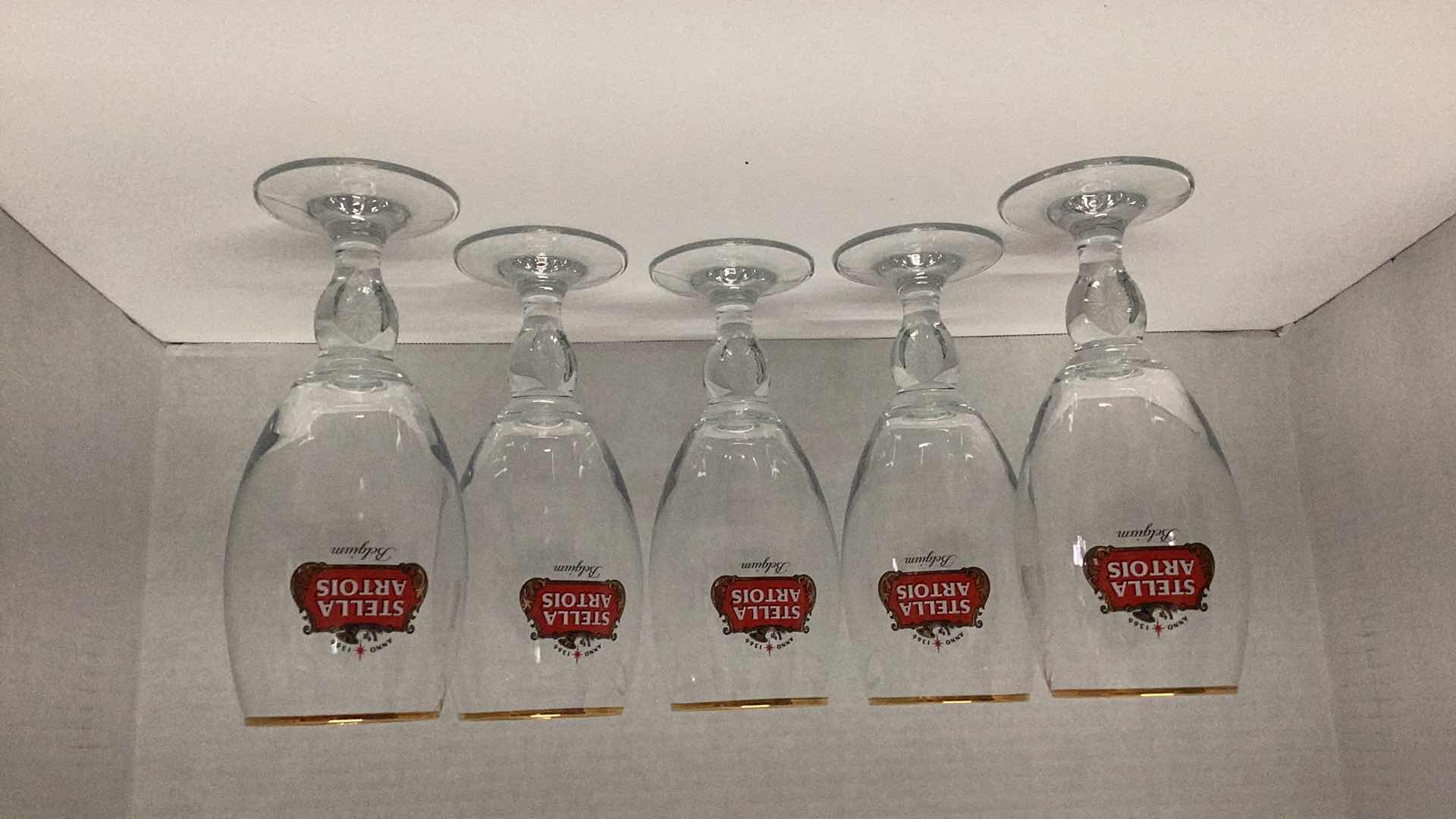 Photo 1 of 5 STELLA ARTOIS BELGIUM BEER GLASSES