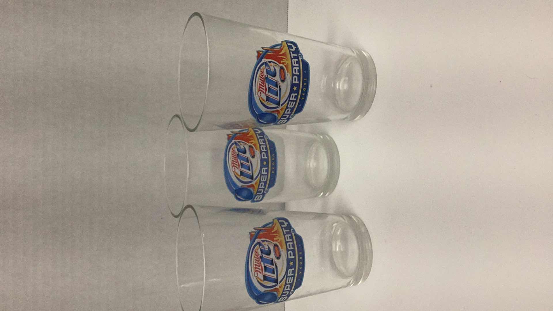 Photo 1 of 3 MILLER LITE SUPER BOWL VEGAS BEER MUGS