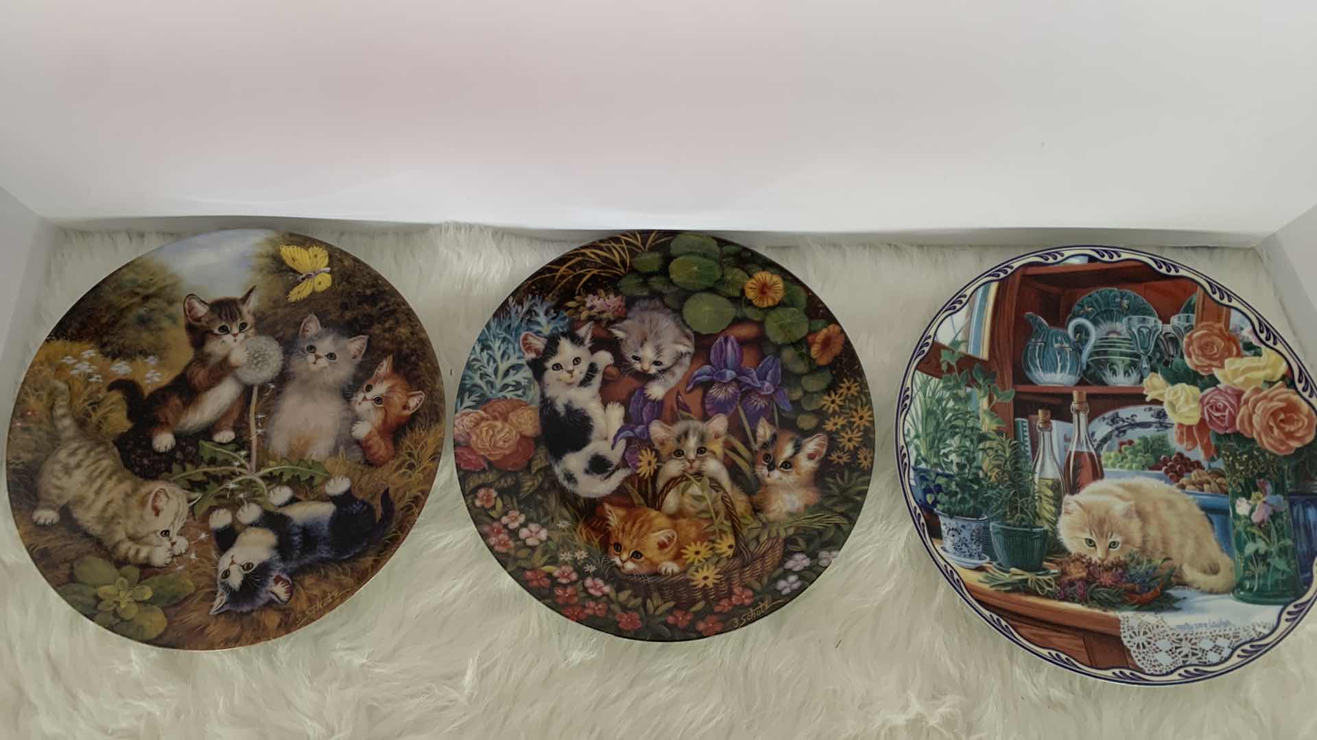 Photo 6 of THREE - NUMBERED BRADLEY EXCHANGE PORCELAIN PLATES