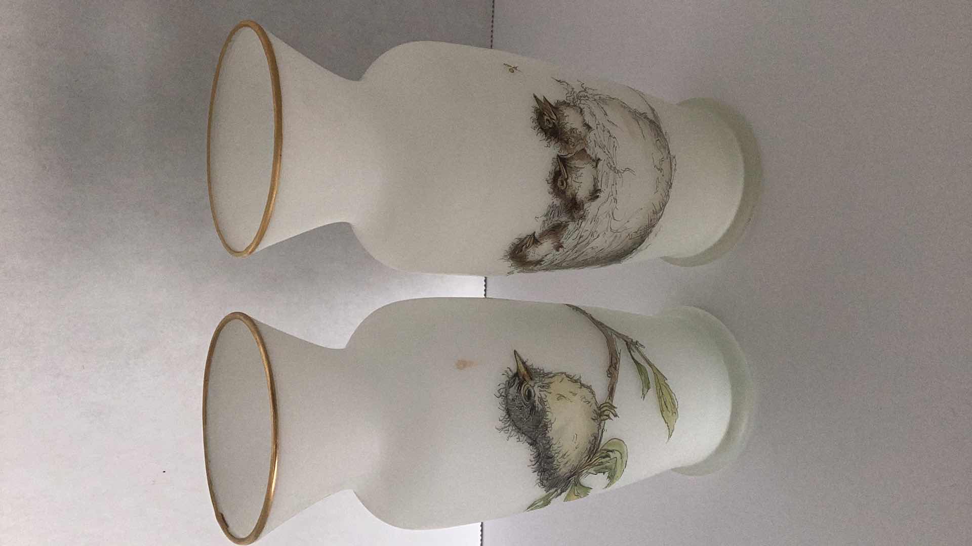 Photo 1 of ENESCO MADE IN JAPAN 6” BIRD INSPIRED VASES