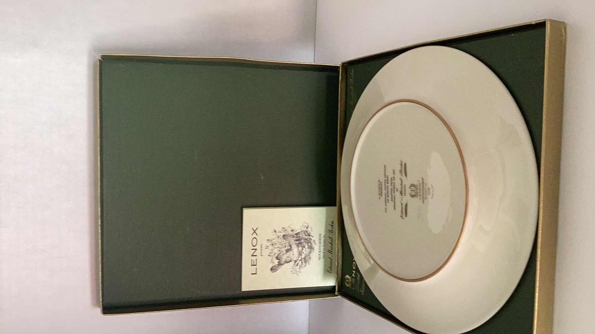 Photo 3 of LENOX “THE MOCKINGBIRD” 1978 COLLECTIBLE PLATE