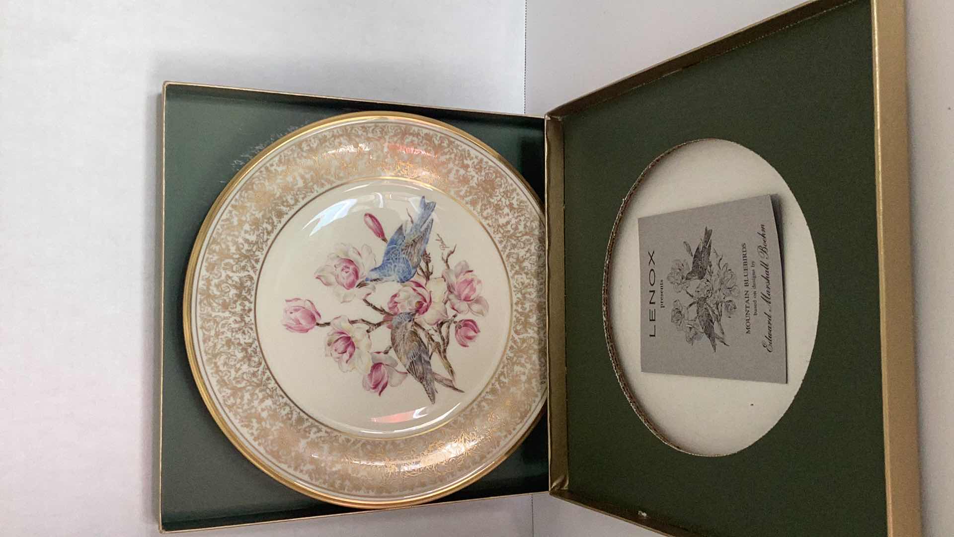 Photo 1 of LENOX “MOUNTAIN BLUEBIRDS” 1972 COLLECTIBLE PLATES