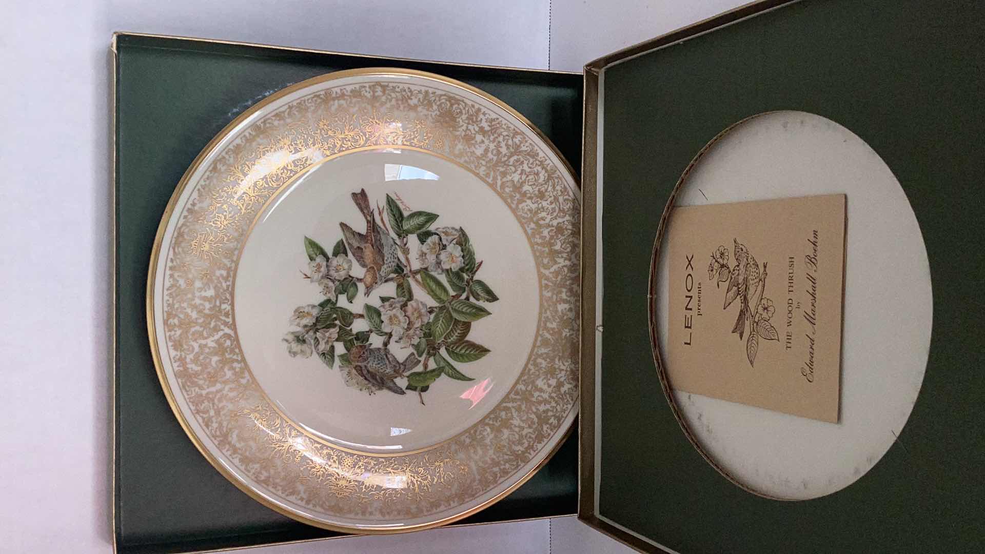 Photo 1 of LENOX “THE WOOD THRUSH” 1970 COLLECTIBLE PLATE